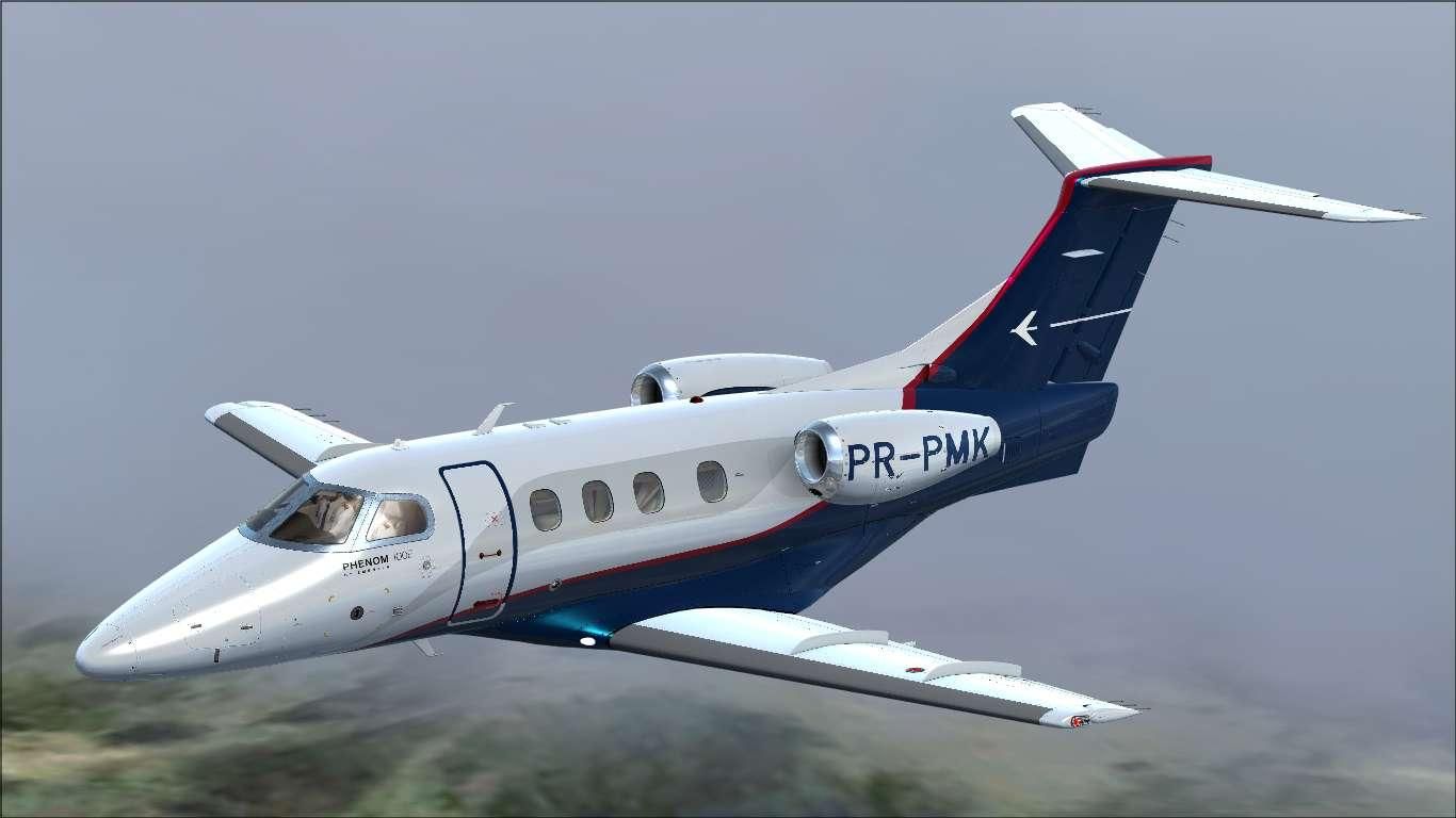 1366x768 PR-PMK Embraer Phenom 100 - Carenado Repaints - AEROSOFT COMMUNITY ... Wallpaper