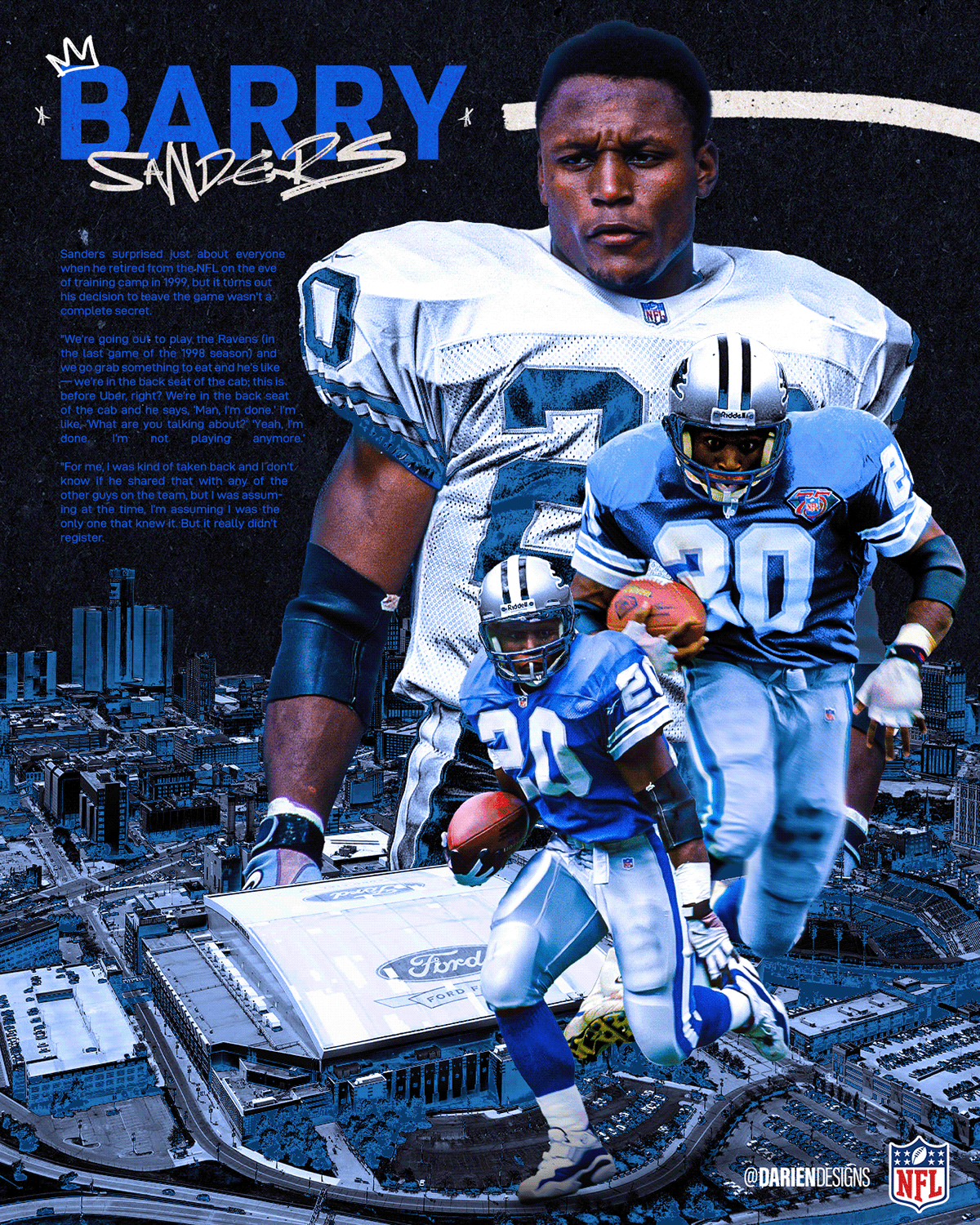 Barry Sanders Wallpapers - 4k, HD Barry Sanders Backgrounds On WallpaperBat