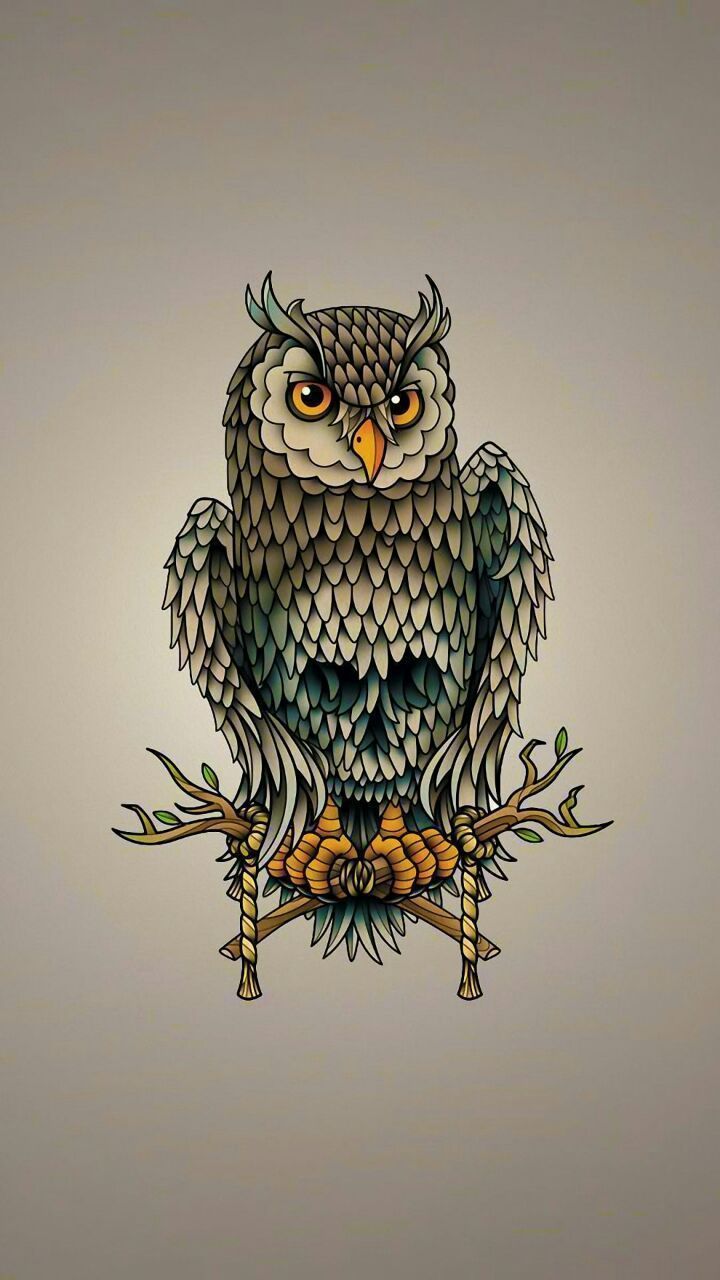 720x1280 skull #tatoo | Owl wallpaper, Owl wallpaper iphone, Owl Wallpaper