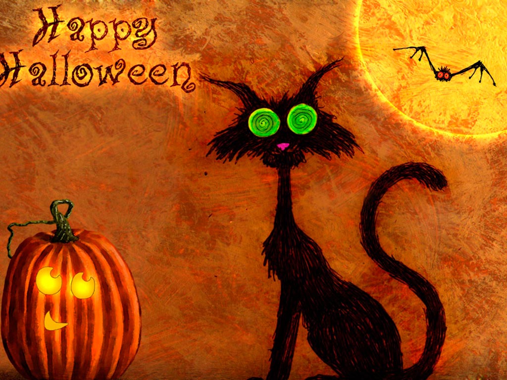 Scary Cat Halloween Wallpapers - 4k, HD Scary Cat Halloween Backgrounds