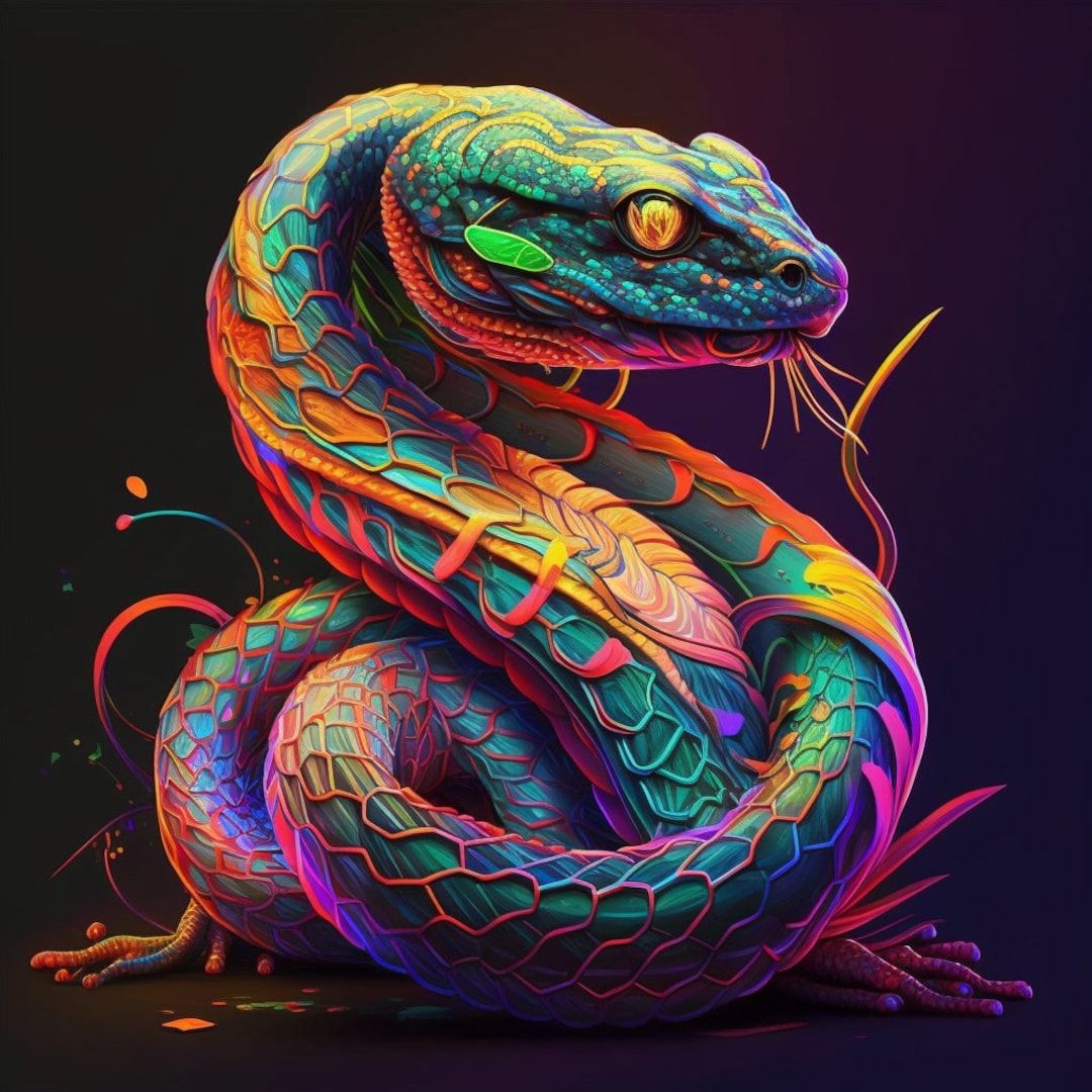 Neon Snake Wallpapers - 4k, HD Neon Snake Backgrounds on WallpaperBat