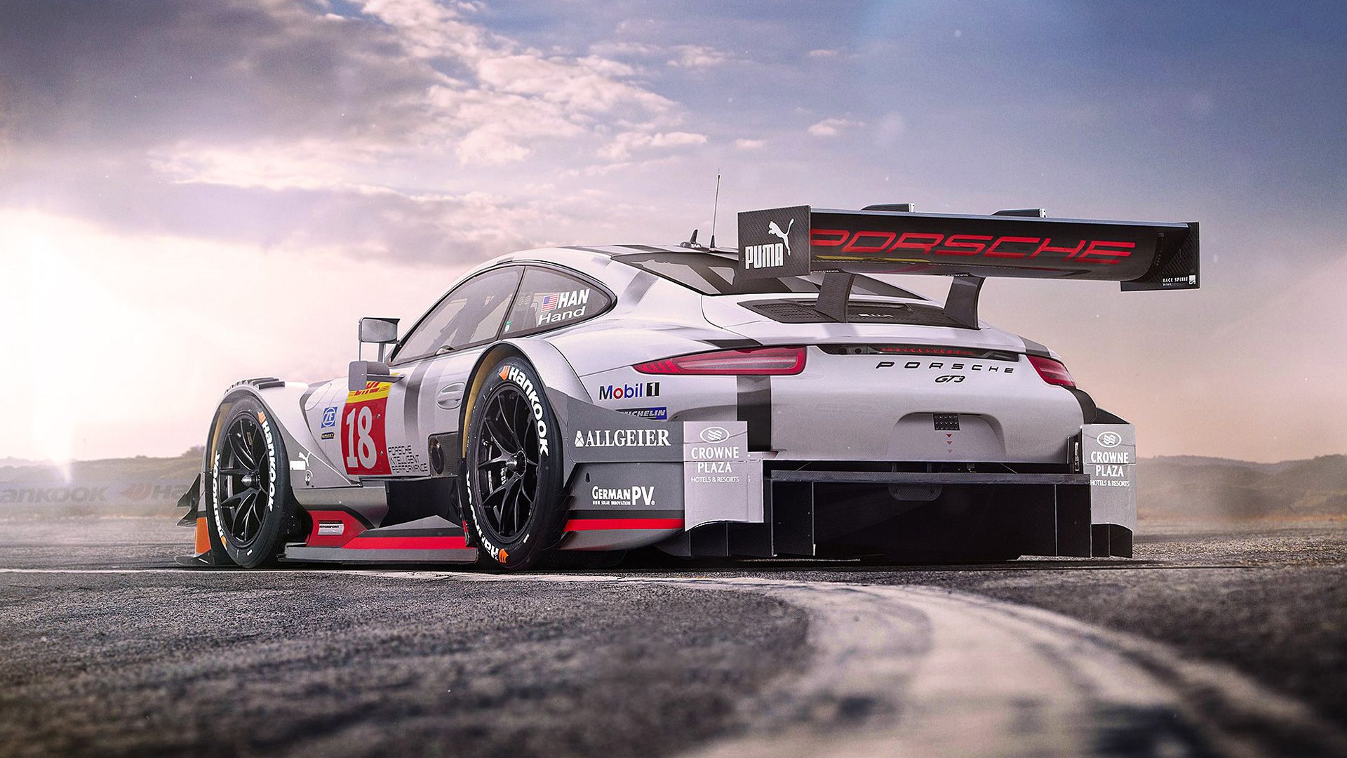 1920x1080 Porsche 911 GT3 Race Car Wallpaper | HD Car Wallpapers | ID #6443 Wallpaper