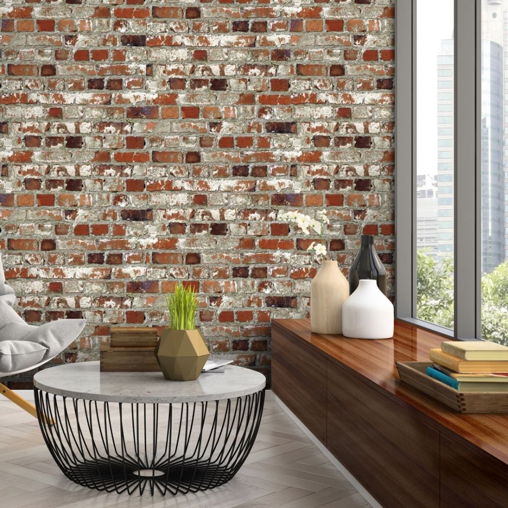 Red Brick 2 Wall Mural, Brick Wallpaper Murals