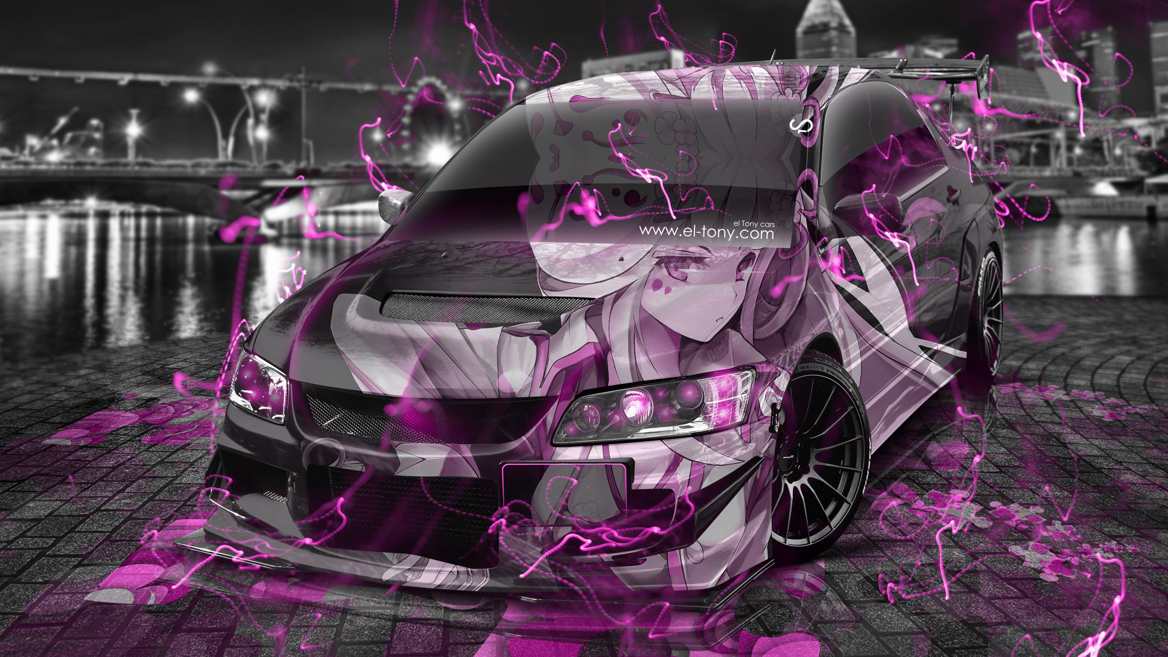 Mitsubishi Lancer Evolution x anime