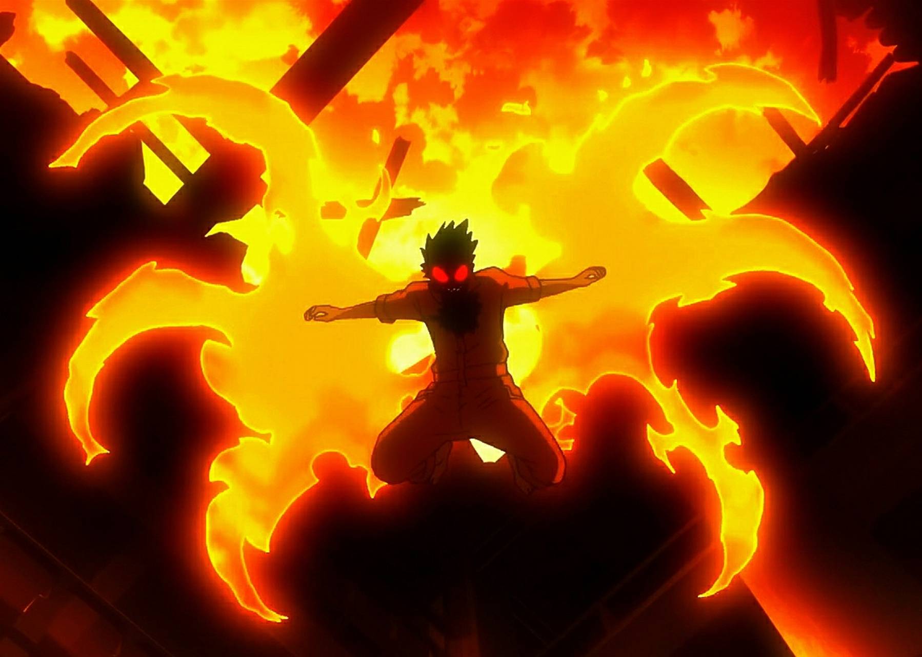 Shinra Kusakabe Flames Fire Force Anime HD 4K Wallpaper #8.476