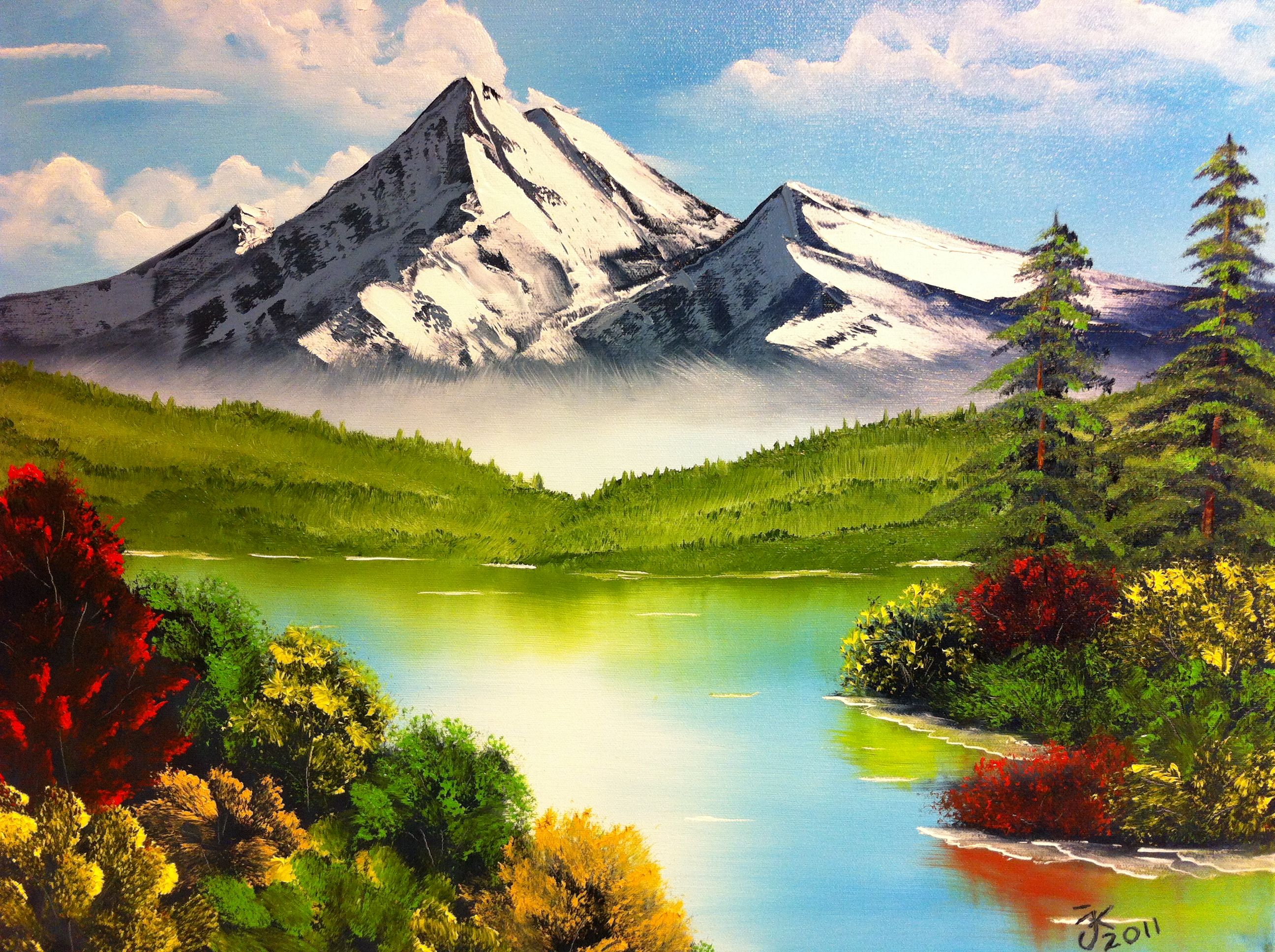 Рисунок красивых гор