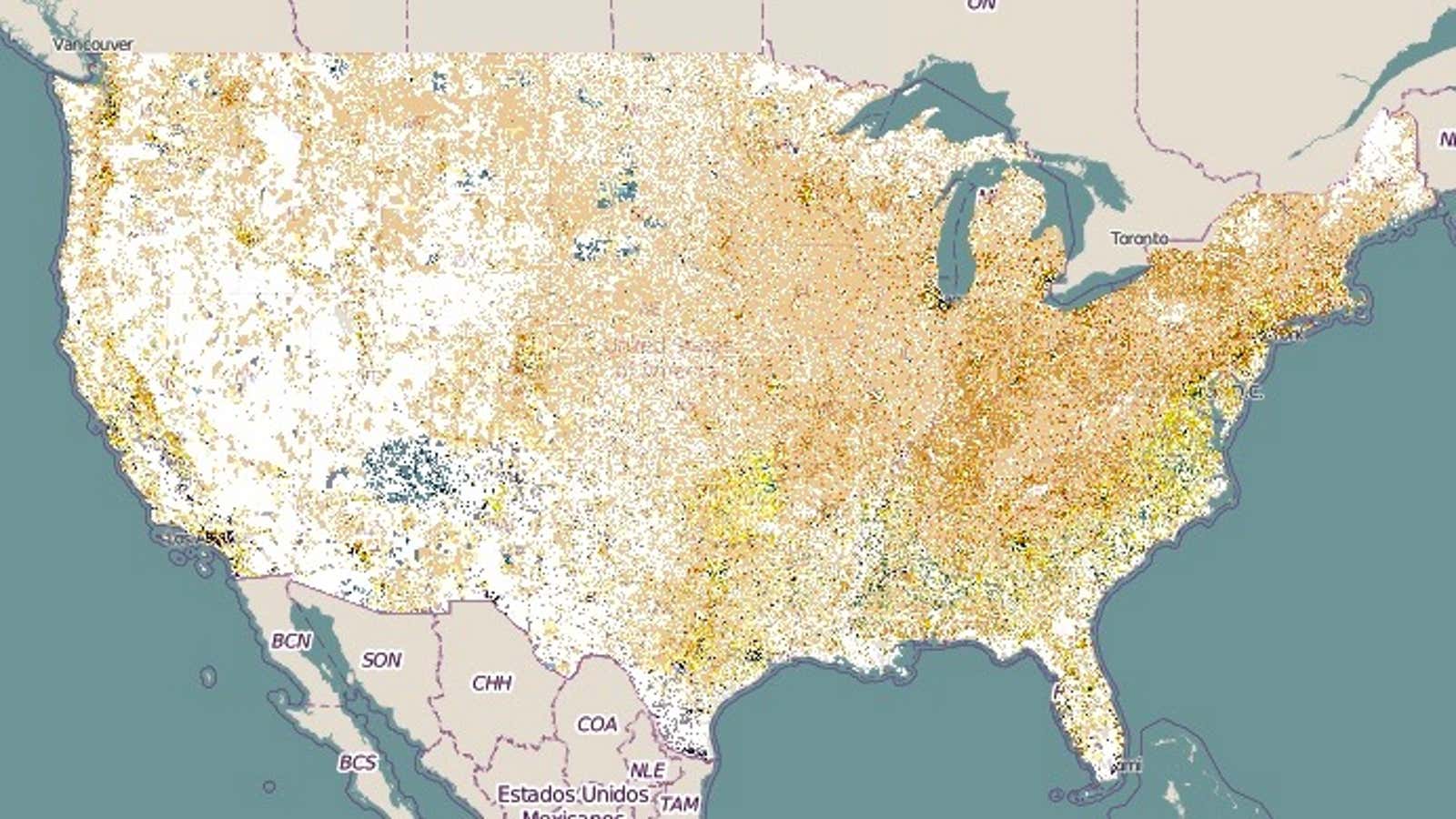 Detailed map tacks