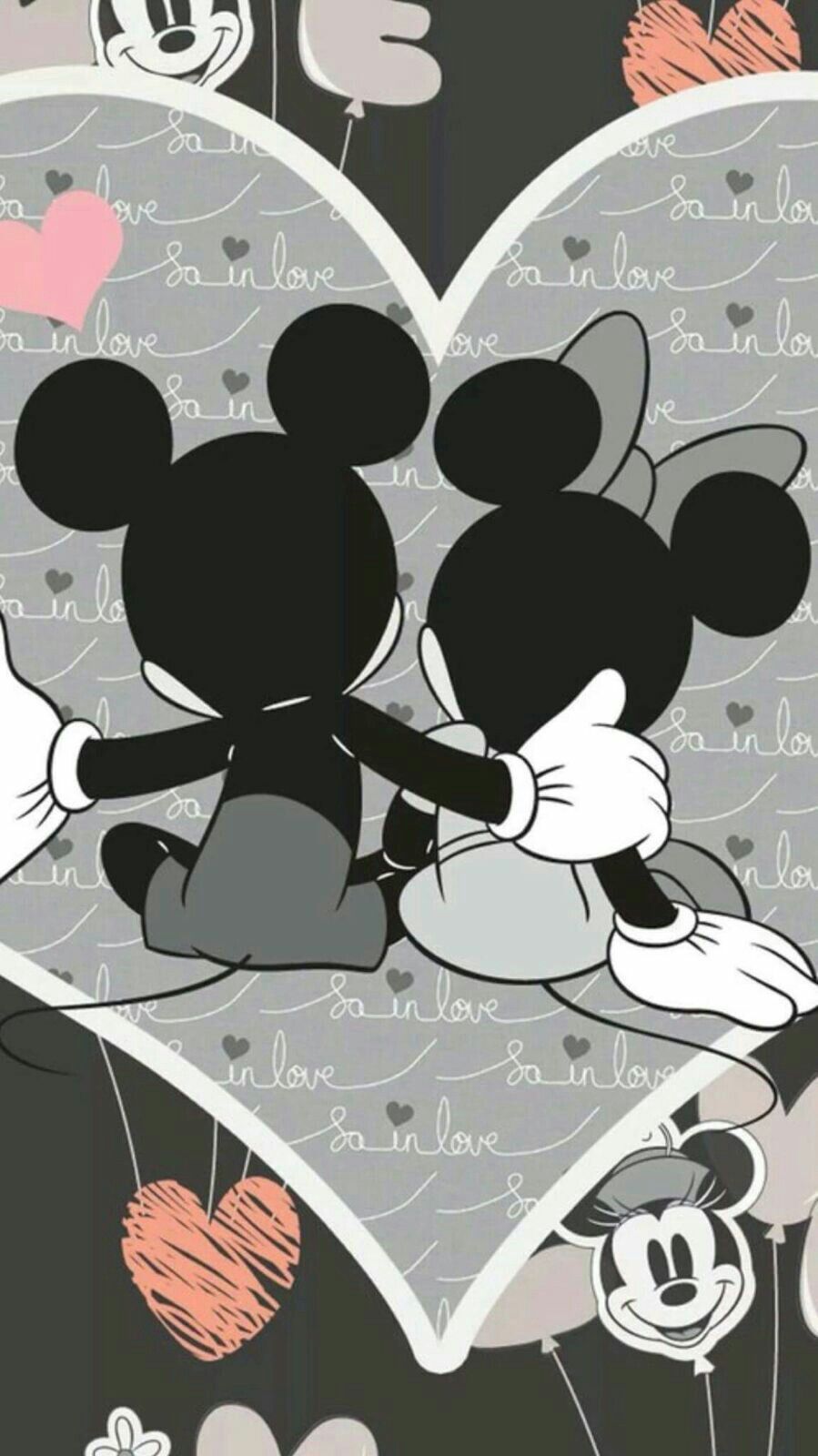 899x1600 iPhone Vintage Mickey And Minnie Mouse - 899x1600 Wallpaper on WallpaperBat