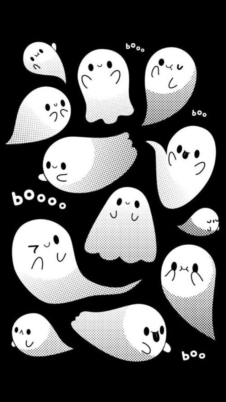 Cute Ghost Phone Wallpapers 4k Hd Cute Ghost Phone Backgrounds On Wallpaperbat