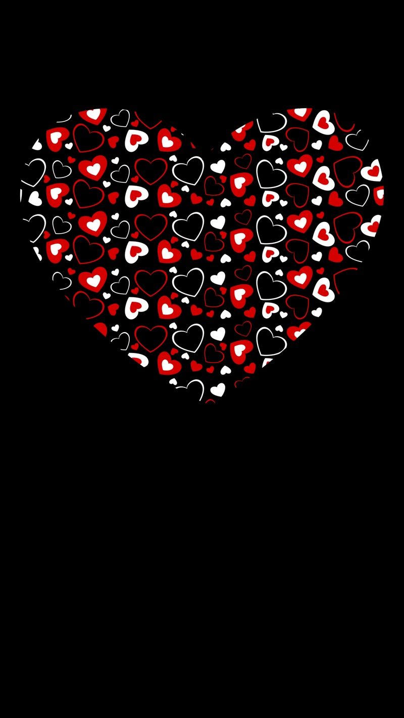 800x1420 Download wallpaper 800x1420 heart, hearts, art, dark, love iphone on WallpaperBat