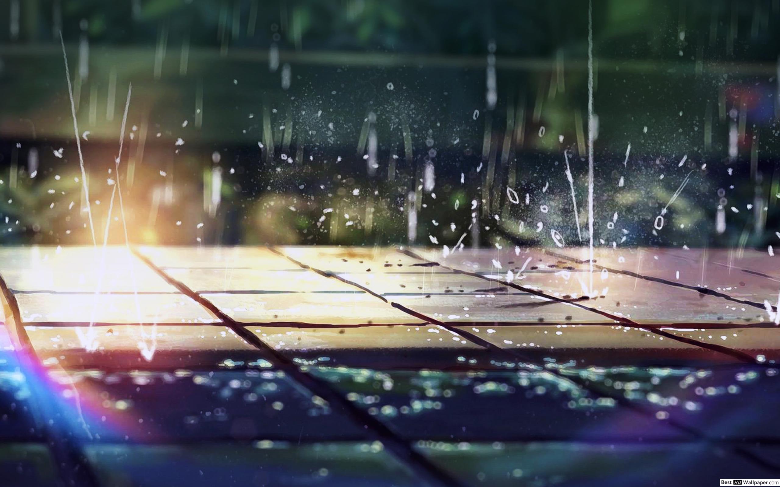 Raining Anime Wallpapers.
