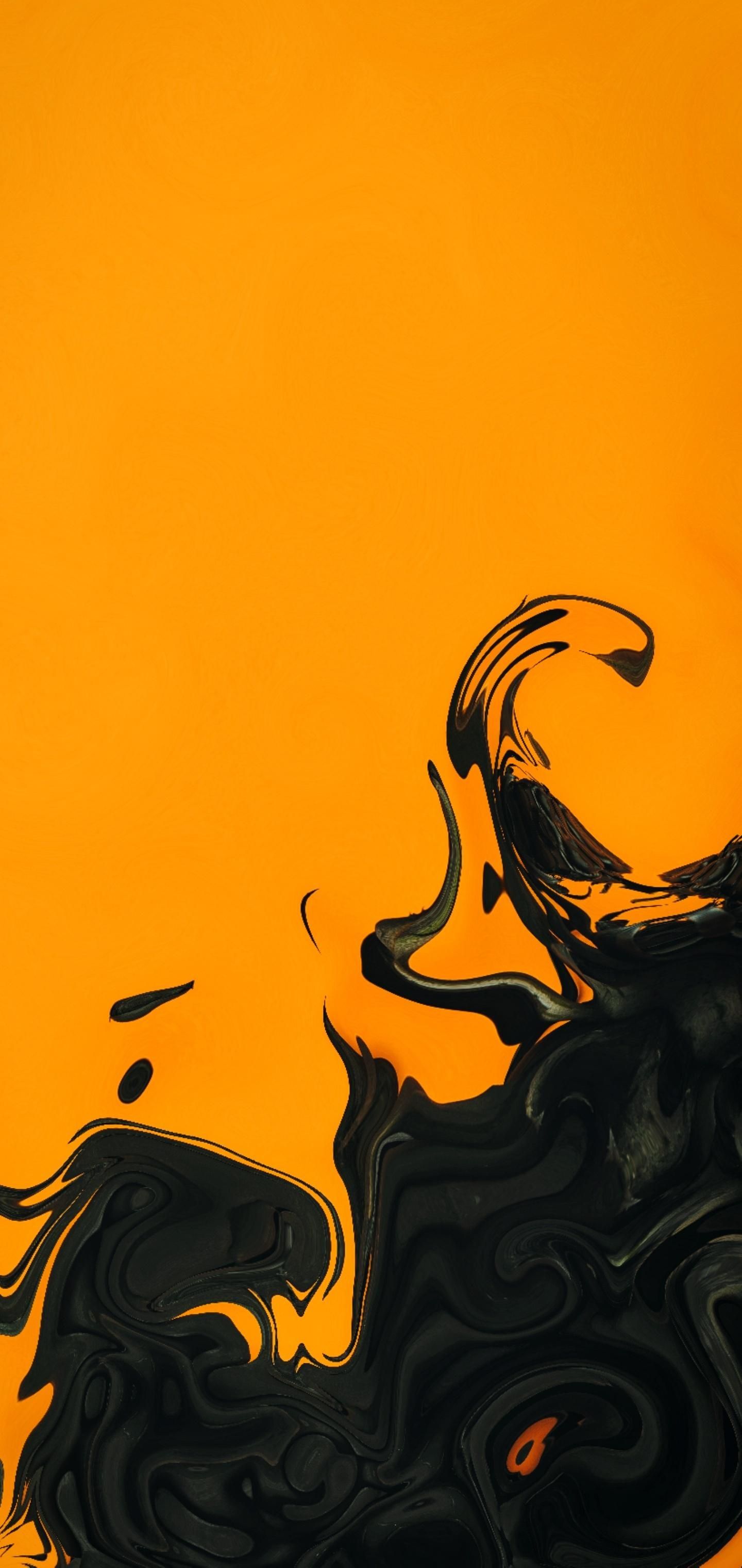 Black orange wallpaper