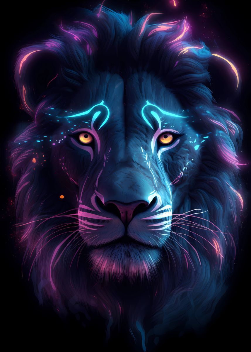 Neon Lion Wallpapers - 4k, HD Neon Lion Backgrounds on WallpaperBat