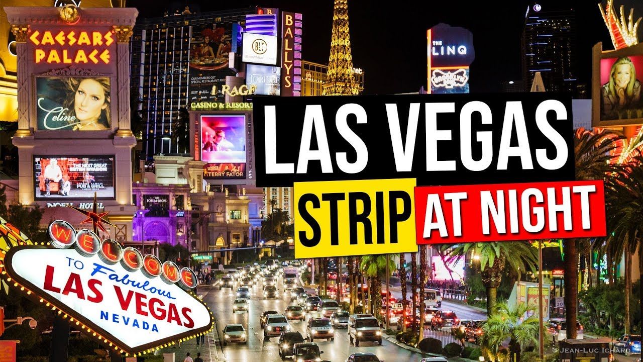 1280x720 LAS VEGAS STRIP AT NIGHT, Nevada, USA. - YouTube Wallpaper