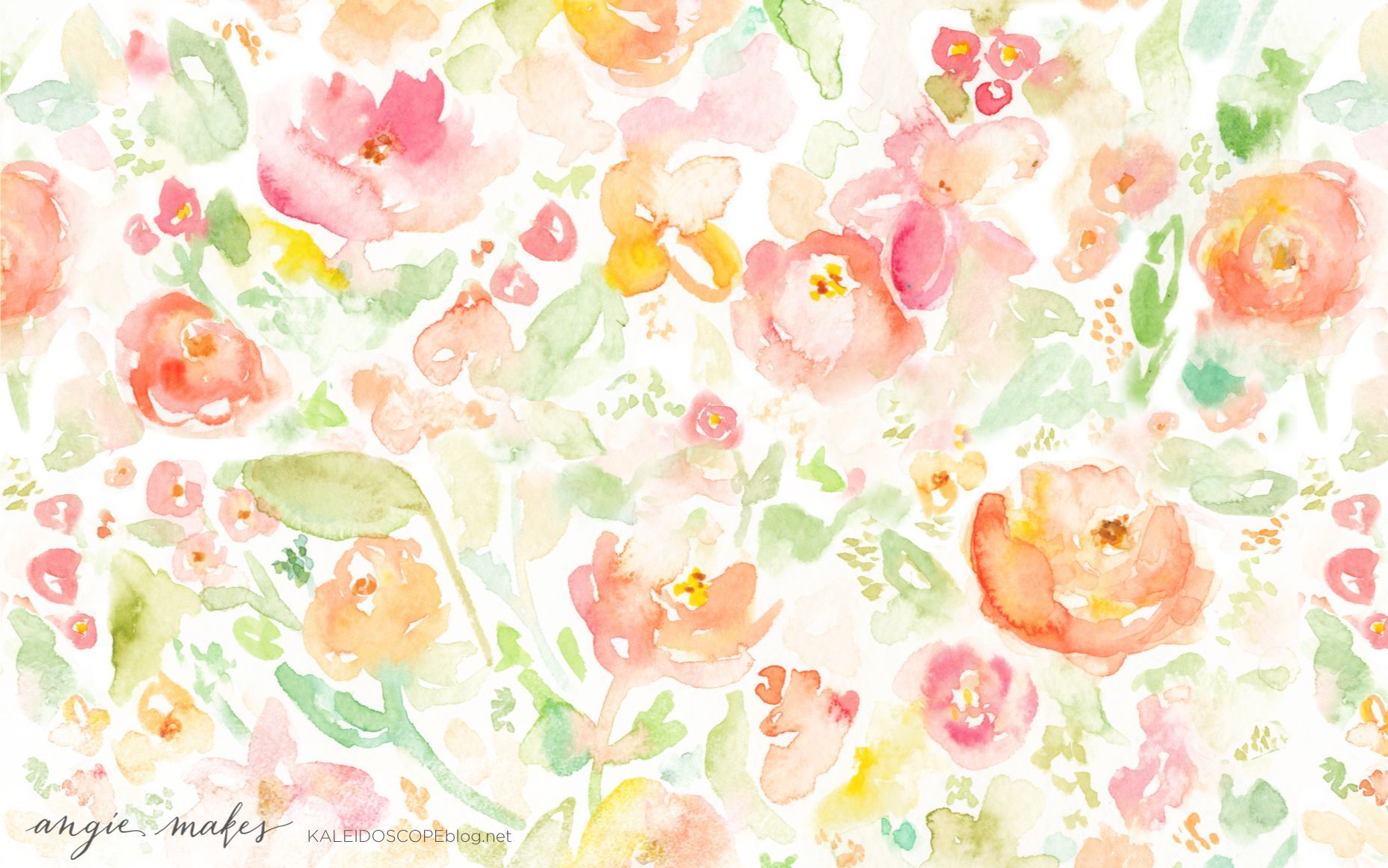 Watercolor Floral Desktop Wallpapers K Hd Watercolor Floral Desktop Backgrounds On Wallpaperbat