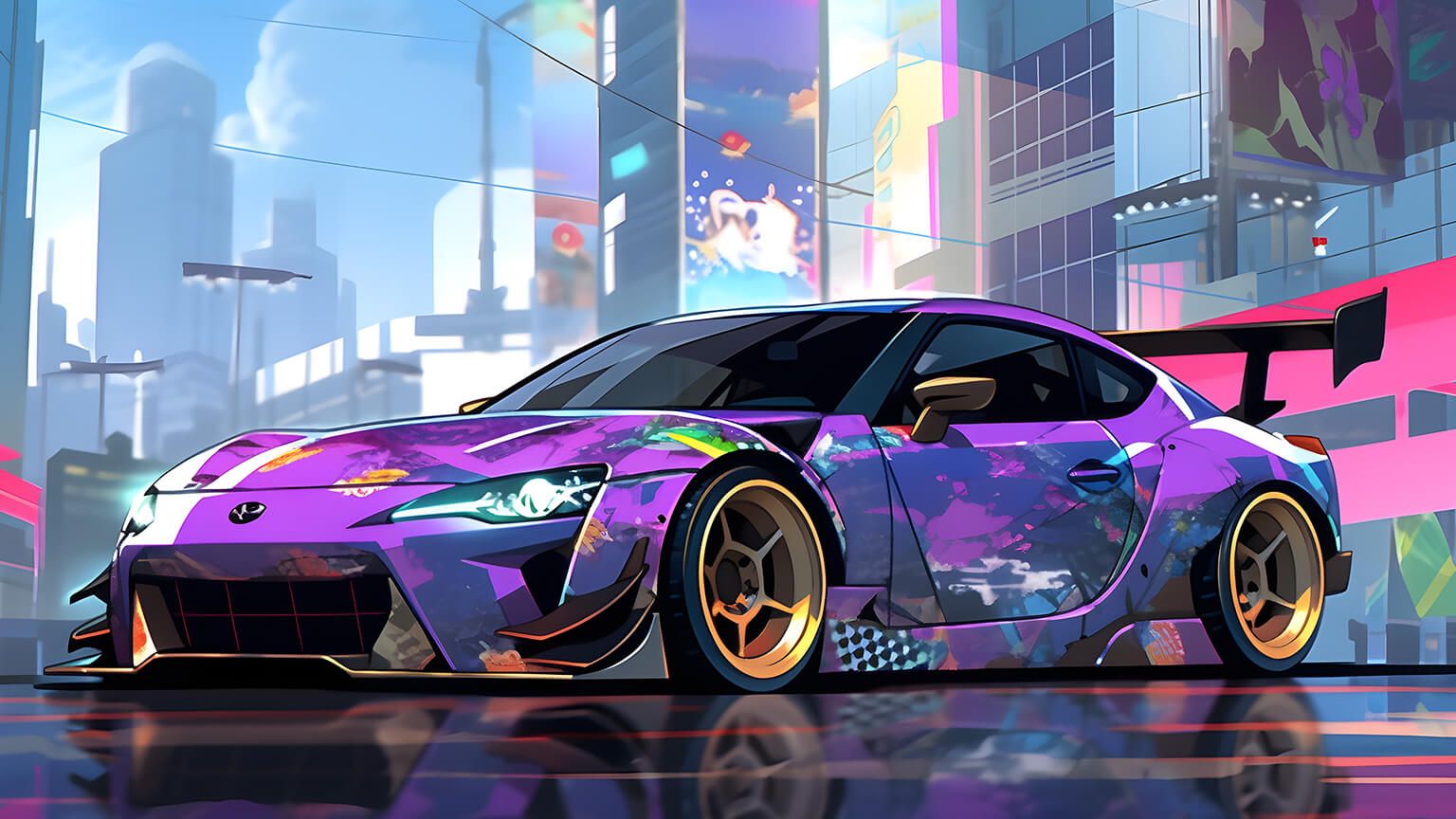 Violet Car Racing Purple Car Wallpapers - 4k, HD Backgrounds on WallpaperBat
