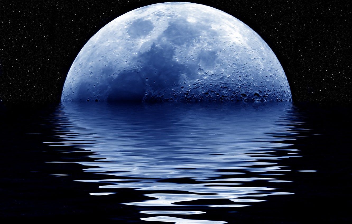 Moon On Water Wallpapers - 4k, HD Moon On Water Backgrounds on WallpaperBat