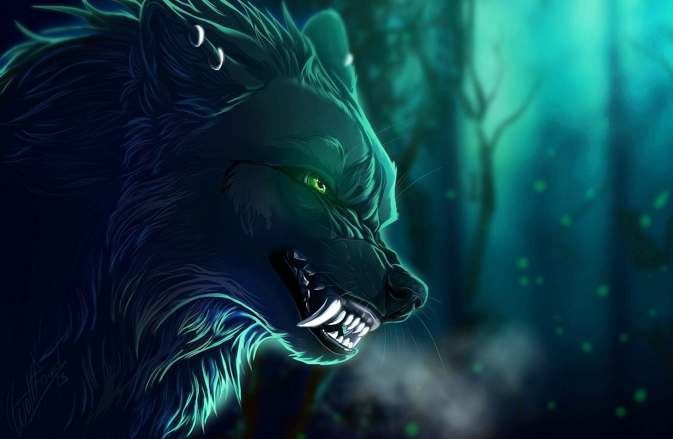 Anime Galaxy Wolf Wallpapers - 4k, HD Anime Galaxy Wolf Backgrounds on ...