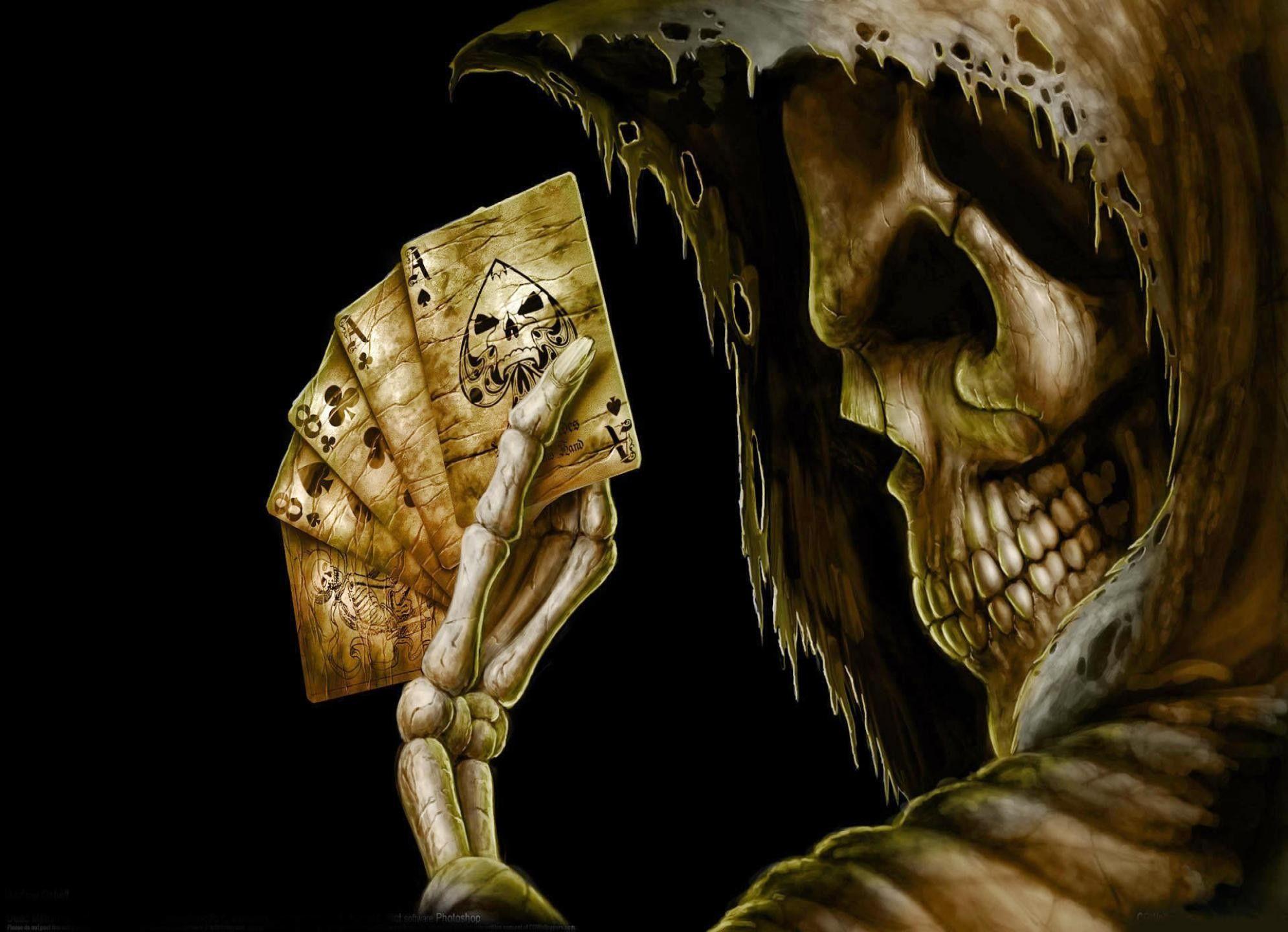 1990x1440 Scary Skeleton Wallpaper.
