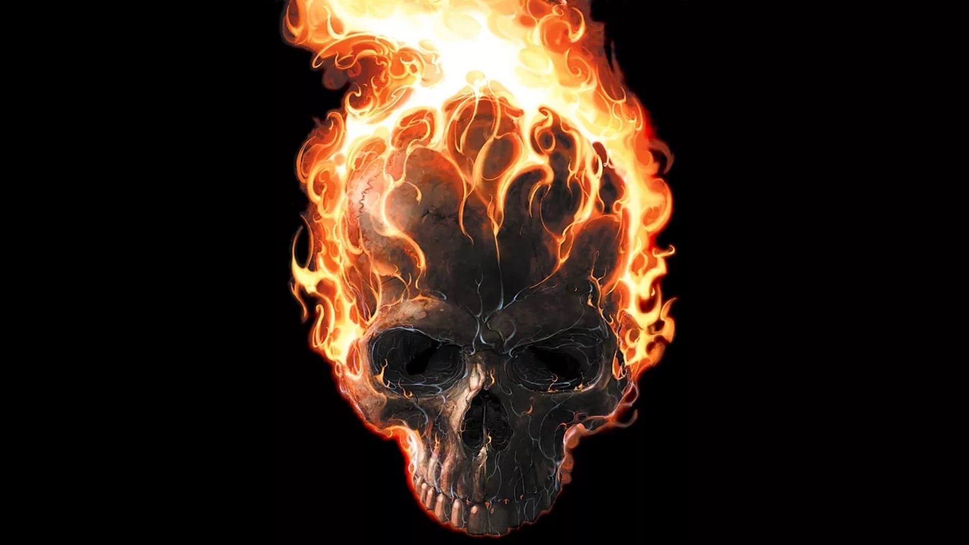 Flaming Skull Wallpapers 4k Hd Flaming Skull Backgrounds On Wallpaperbat