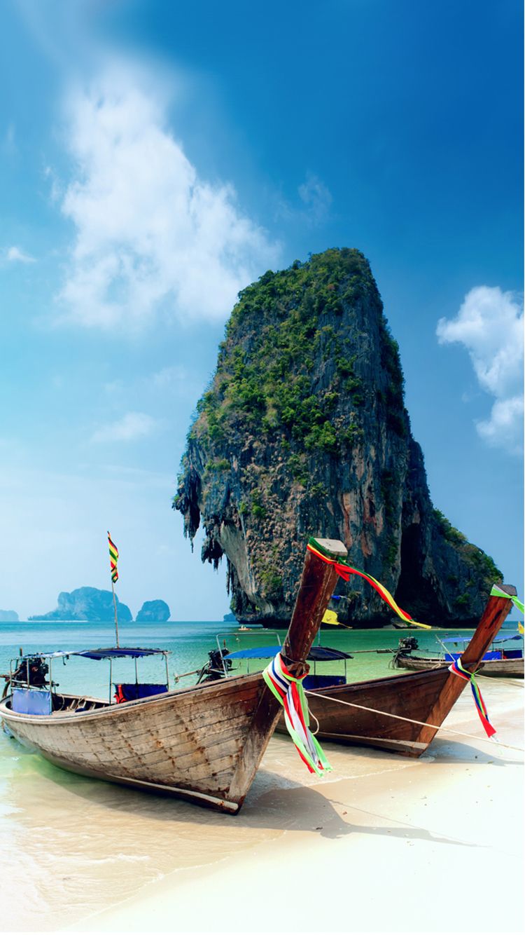 750x1334 Krabi Beach Island Thai land Download Free HD Wallpapers for ... Wallpaper