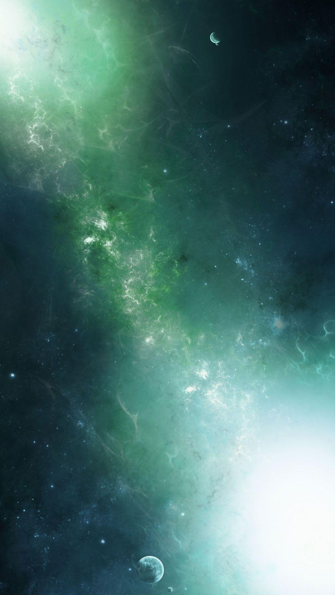 green galaxy background green galaxy hd wallpaper