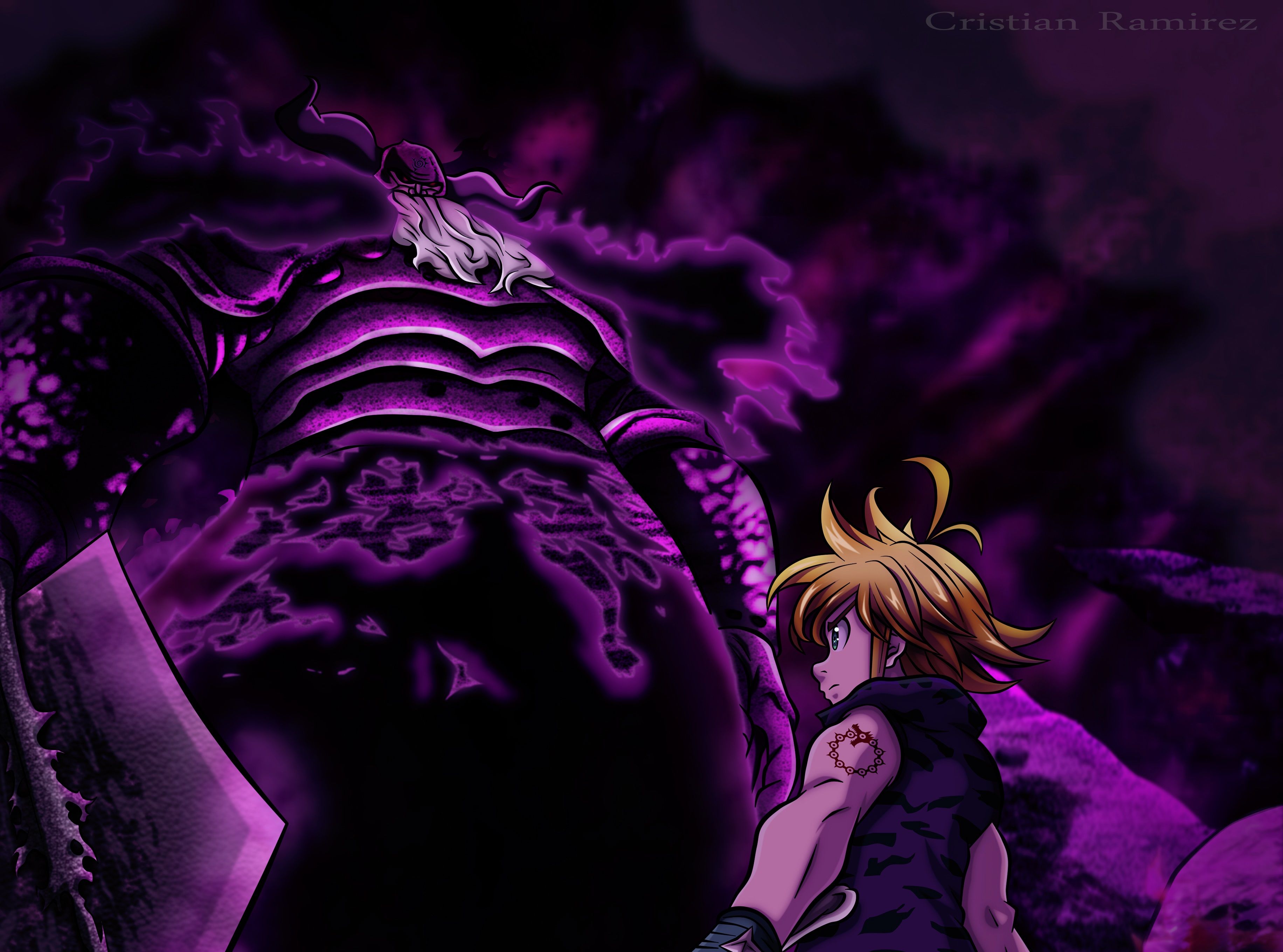 Purple Demon Wallpapers 4k Hd Purple Demon Backgrounds On Wallpaperbat