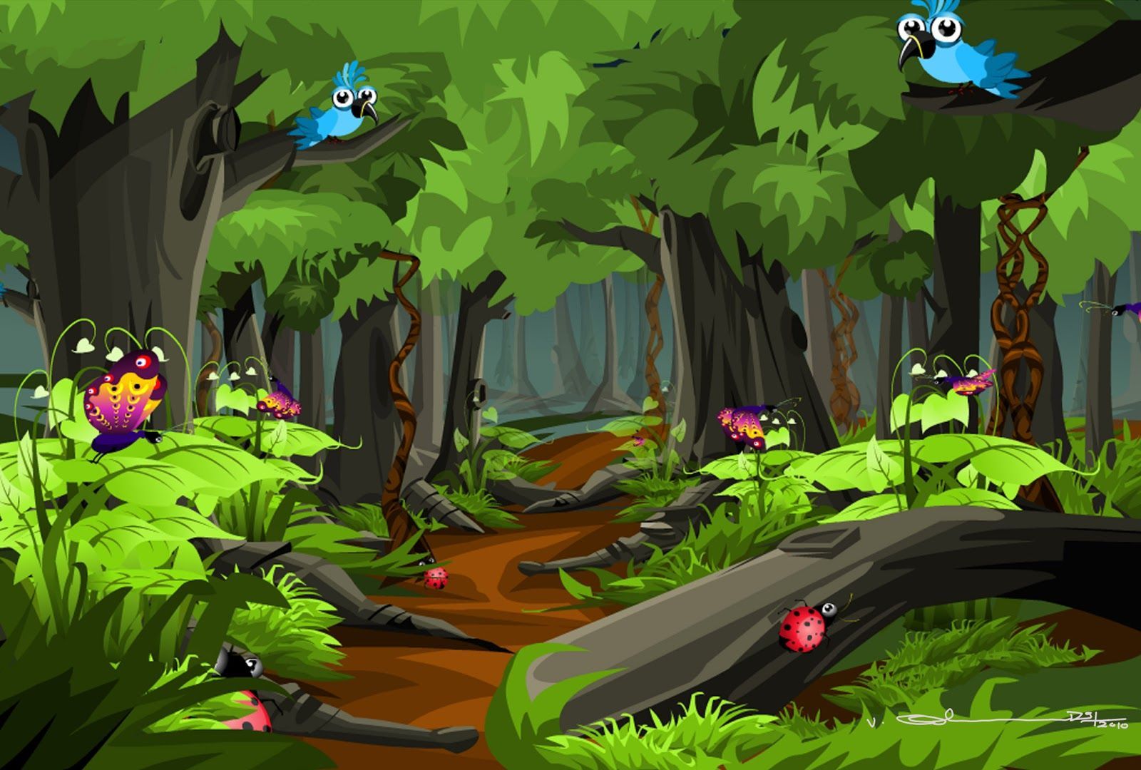 Cartoon Forest Wallpapers - 4k, HD Cartoon Forest Backgrounds on
