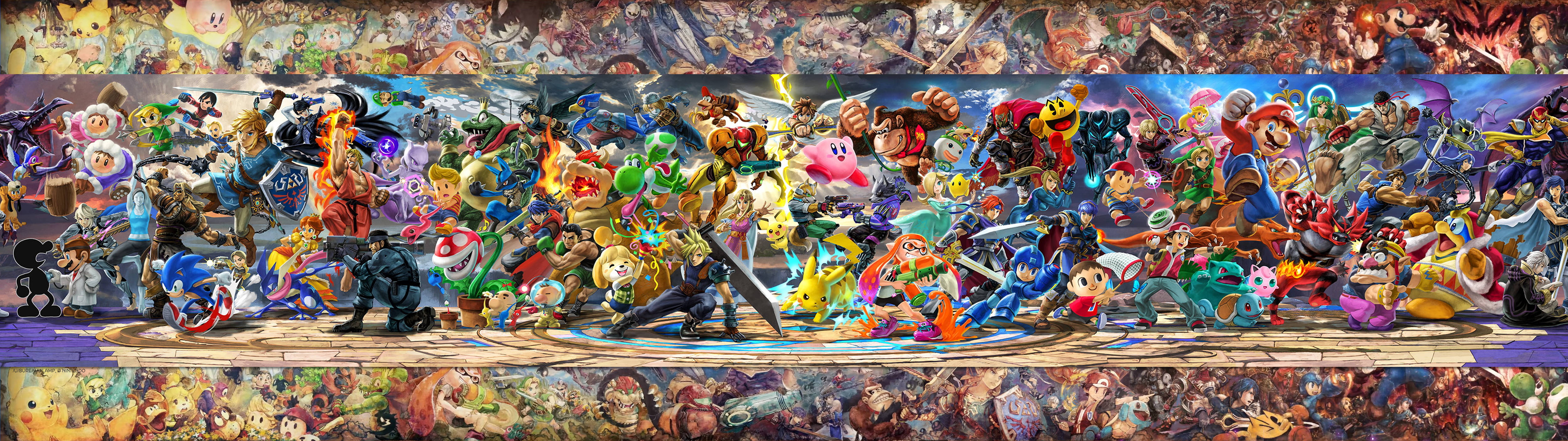 10000x2813 Super Smash Bros: Ultimate Wallpaper - Top Free Super Smash Bros...