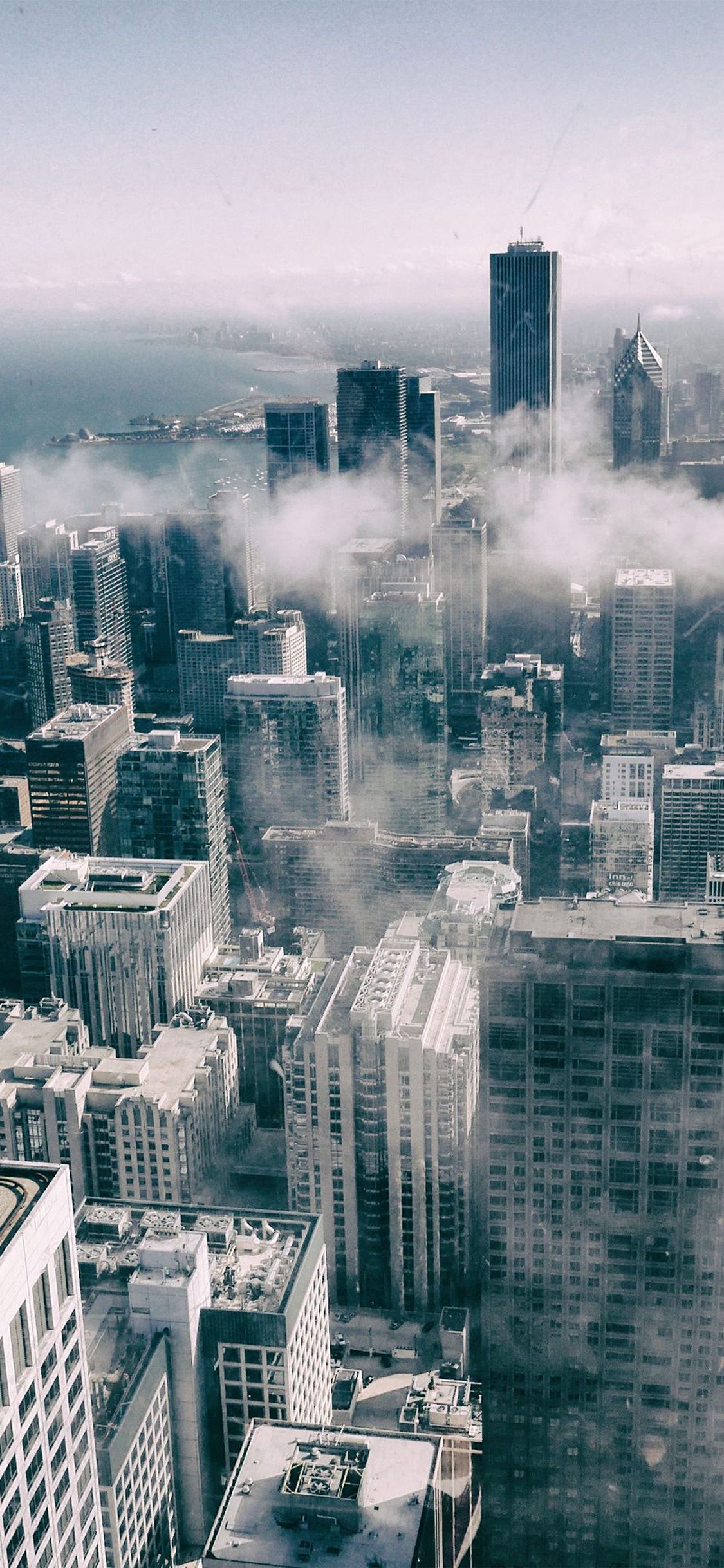 1125x2436 City Building Cloud Nature on WallpaperBat