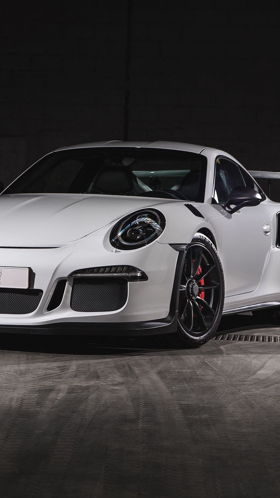 938x1668 Download wallpaper 938x1668 porsche, 911, gt3, white, front view ... Wallpaper