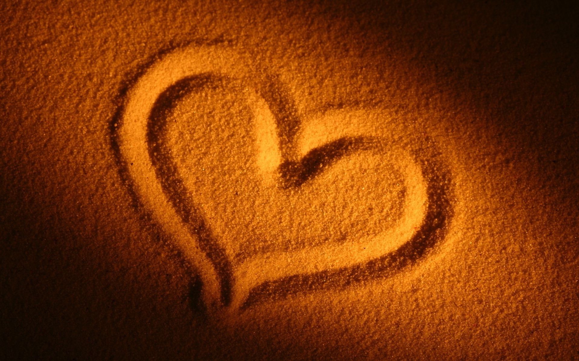1920x1200 Love heart sand heart beach Mood on WallpaperBat