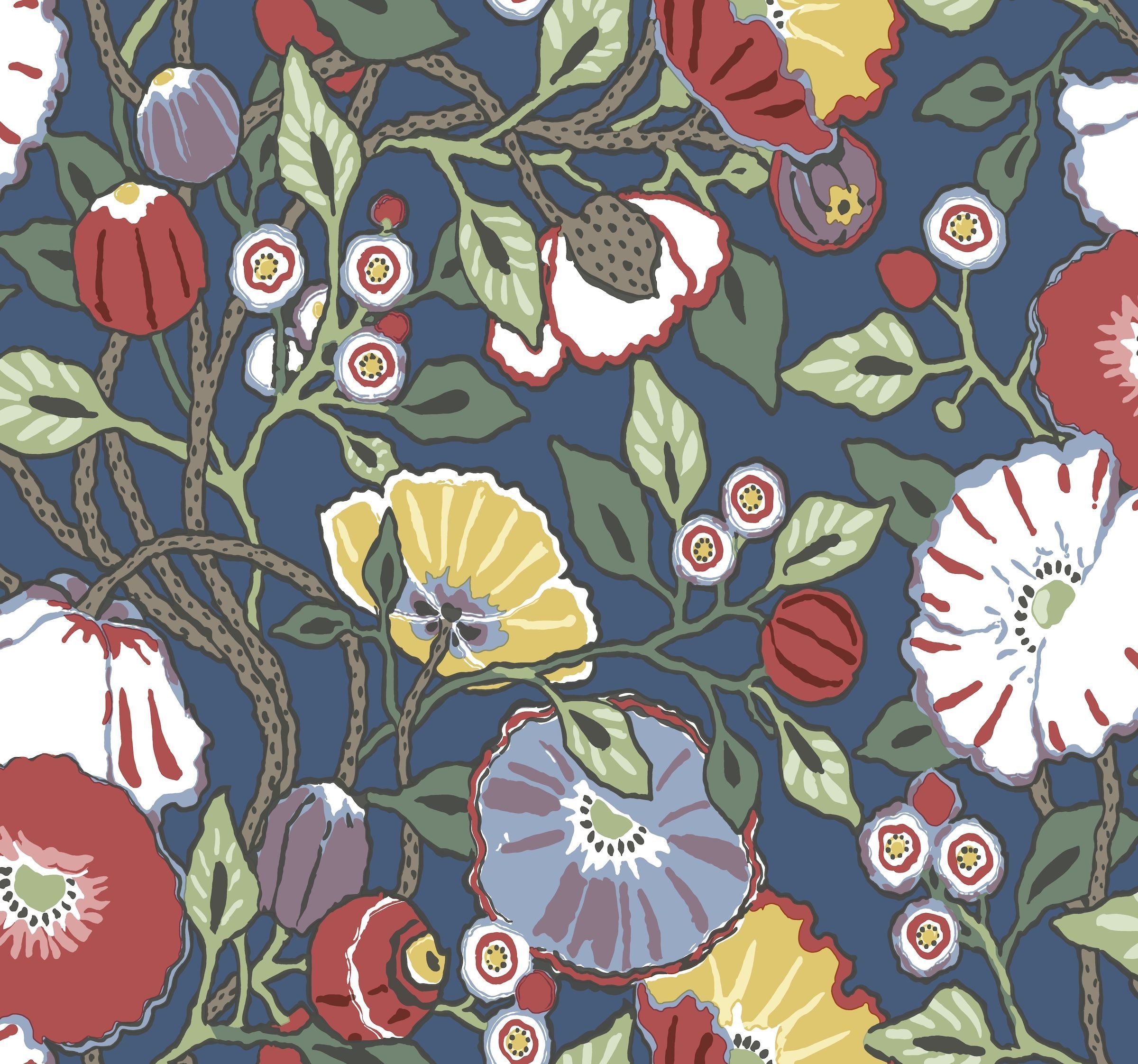 Navy Floral Wallpapers - 4k, HD Navy Floral Backgrounds on WallpaperBat