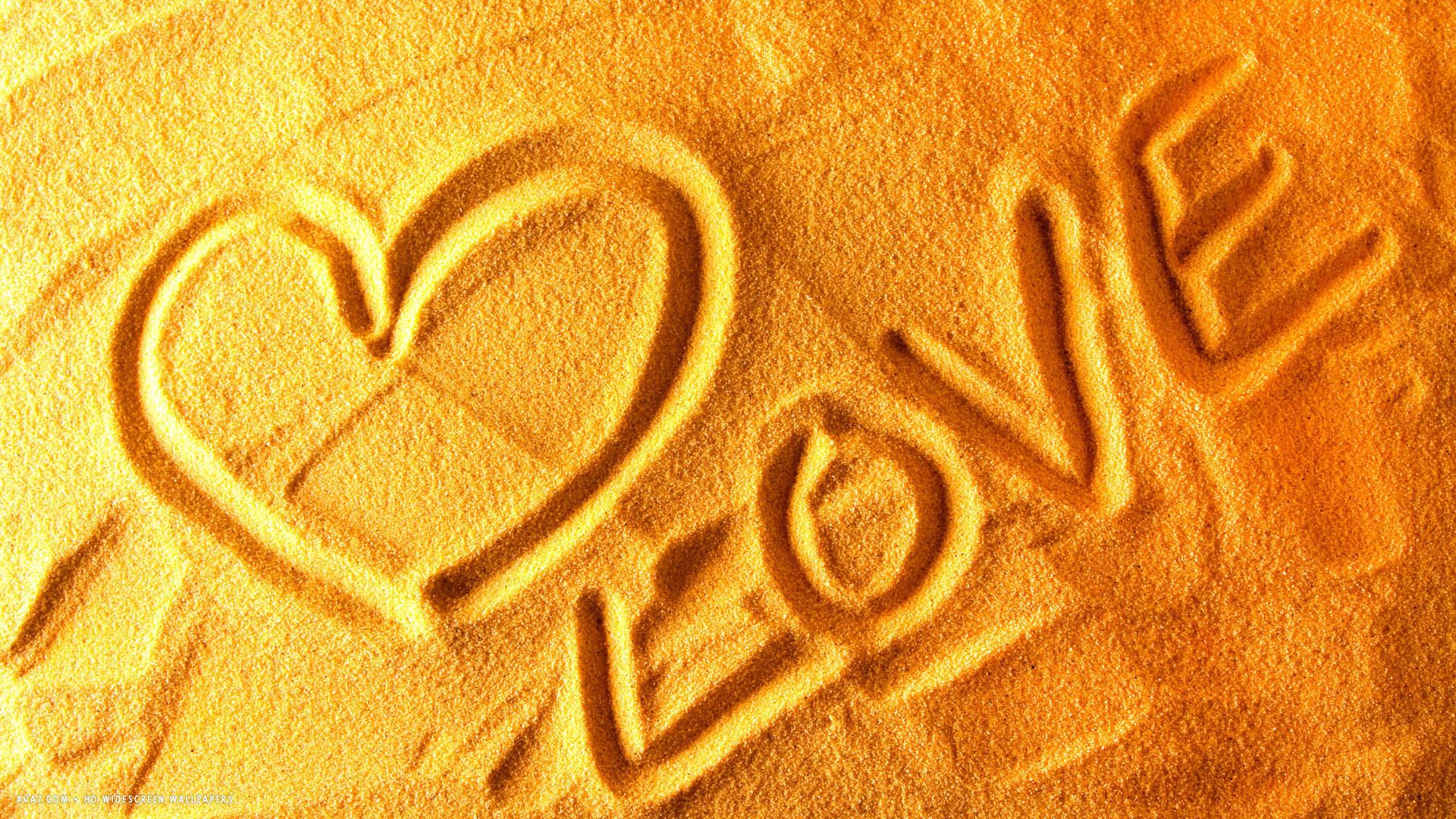 1920x1080 love word letters writing sand heart beach HD widescreen wallpaper on WallpaperBat