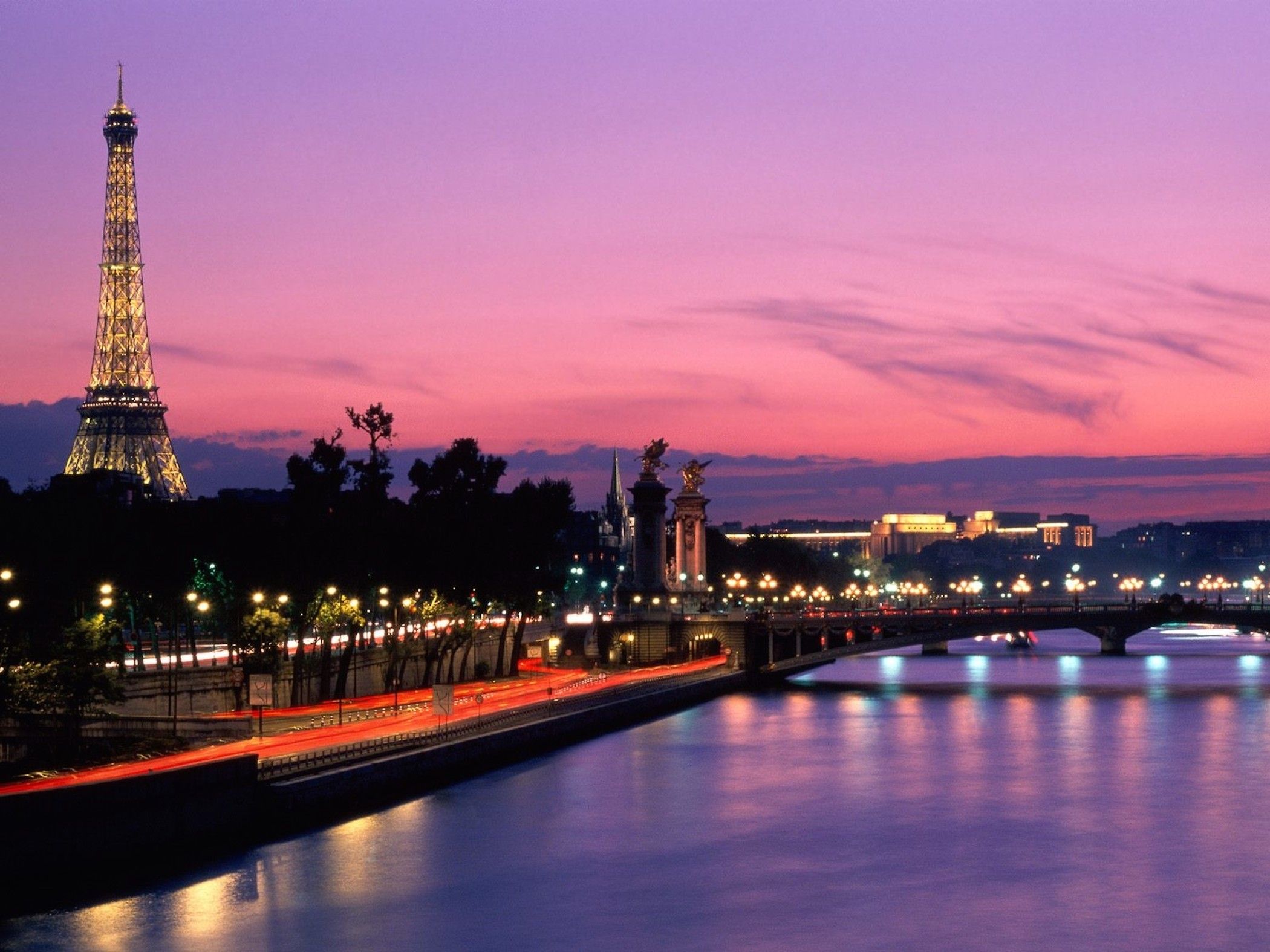 Paris Pink Sunset Wallpapers - 4k, HD Paris Pink Sunset Backgrounds on ...