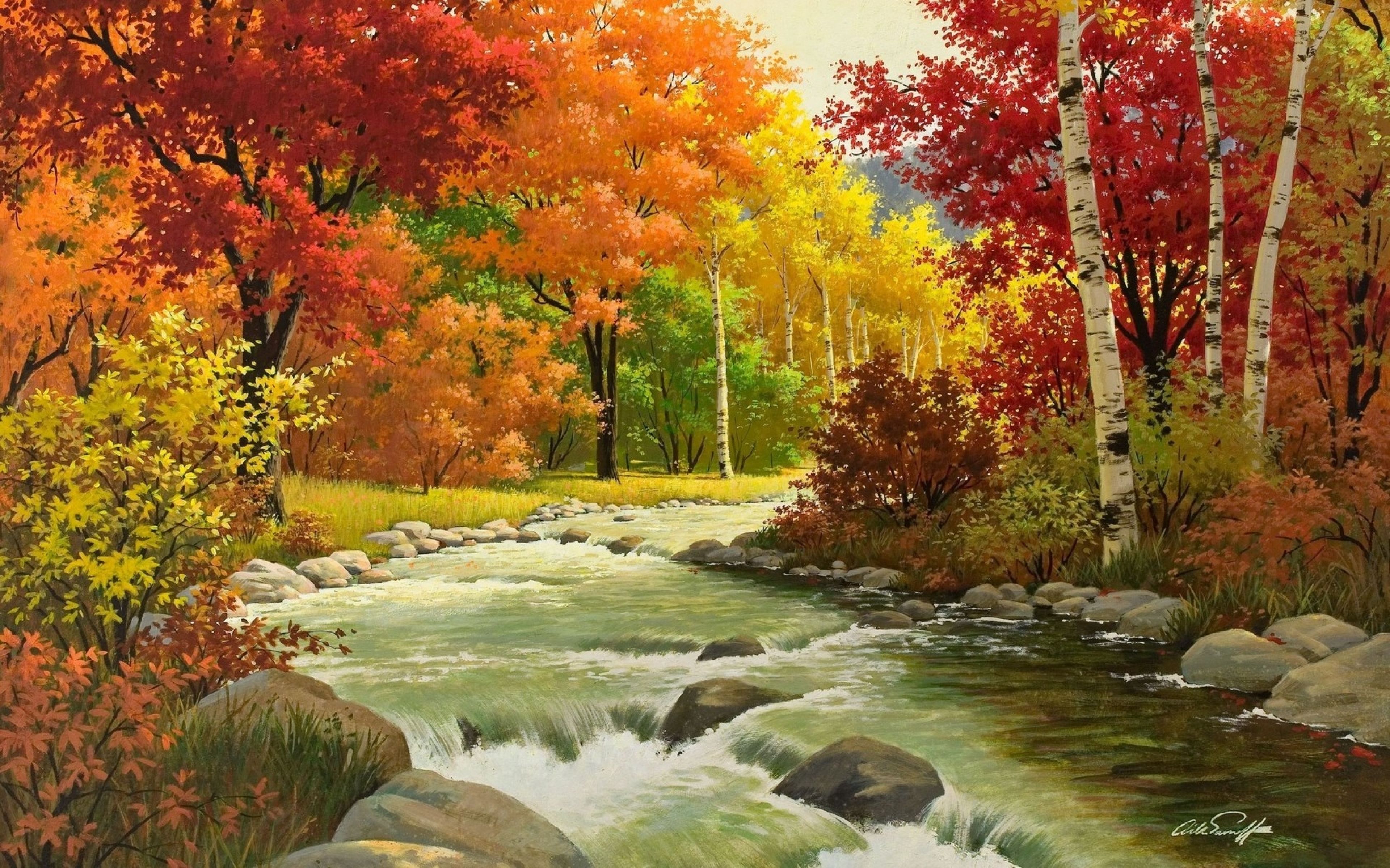 Landscape Painting Wallpapers - 4k, HD Landscape Painting Backgrounds ...