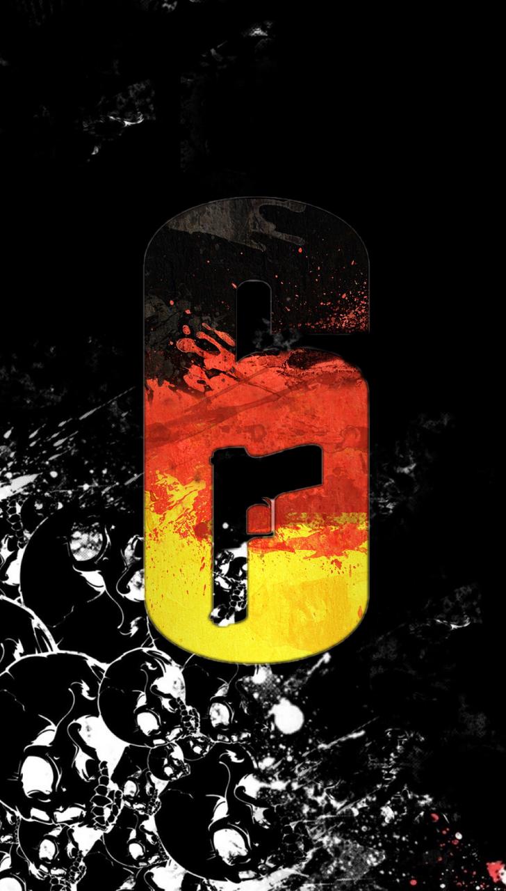 rainbow six siege logo wallpaper phone