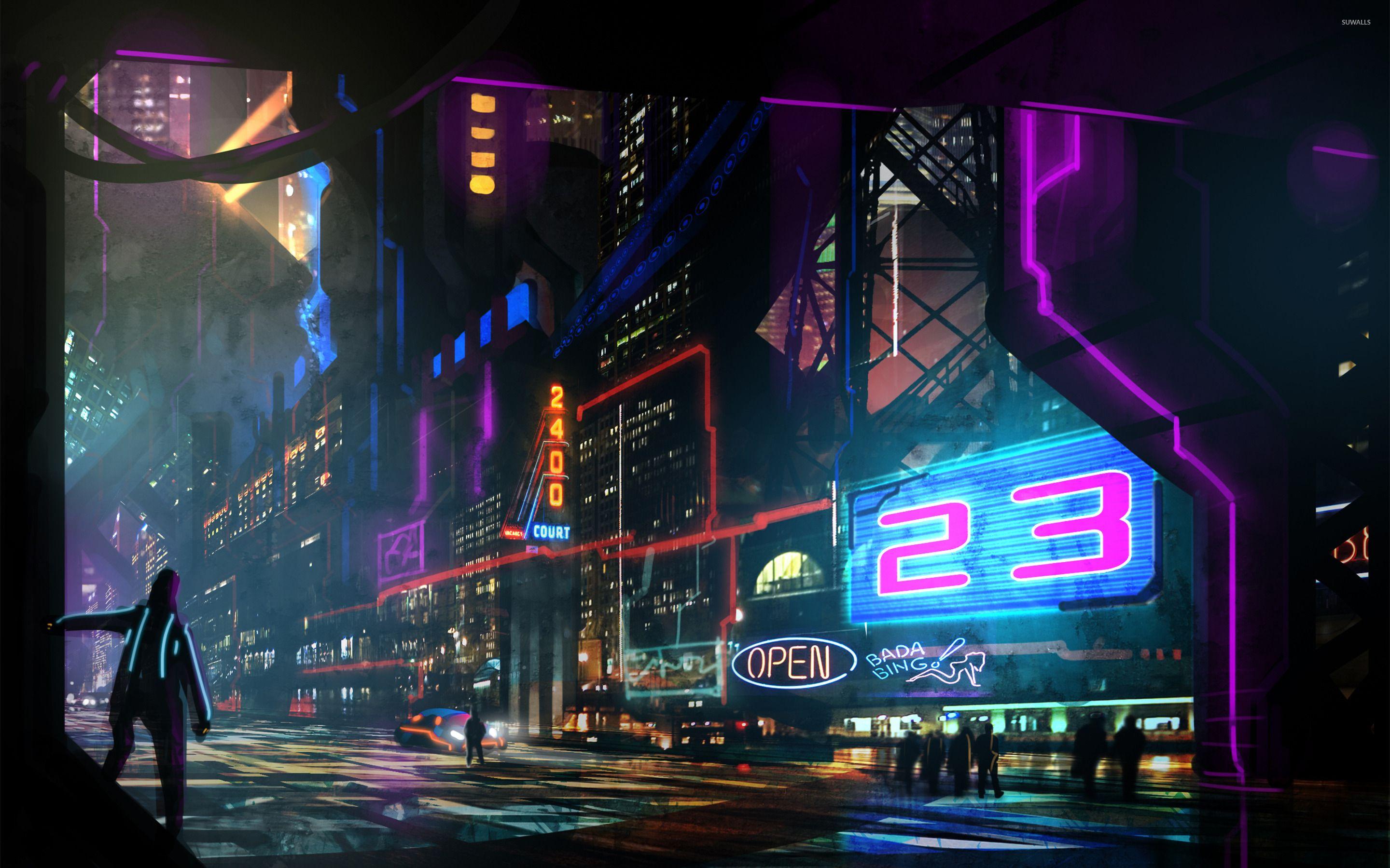 Cyberpunk Neon City Wallpapers.