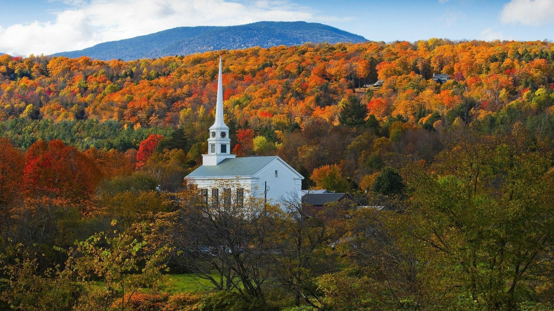 Autumn Church Wallpapers - 4k, HD Autumn Church Backgrounds on WallpaperBat