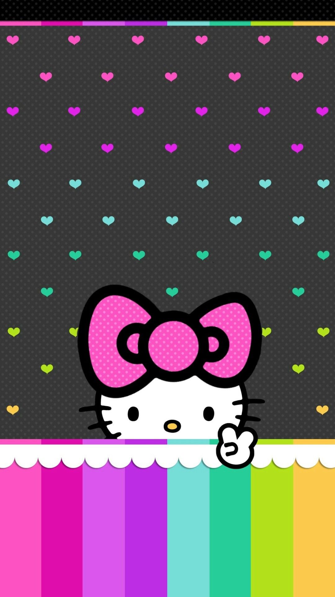 Black Hello Kitty iPhone Wallpapers - 4k, HD Black Hello Kitty iPhone