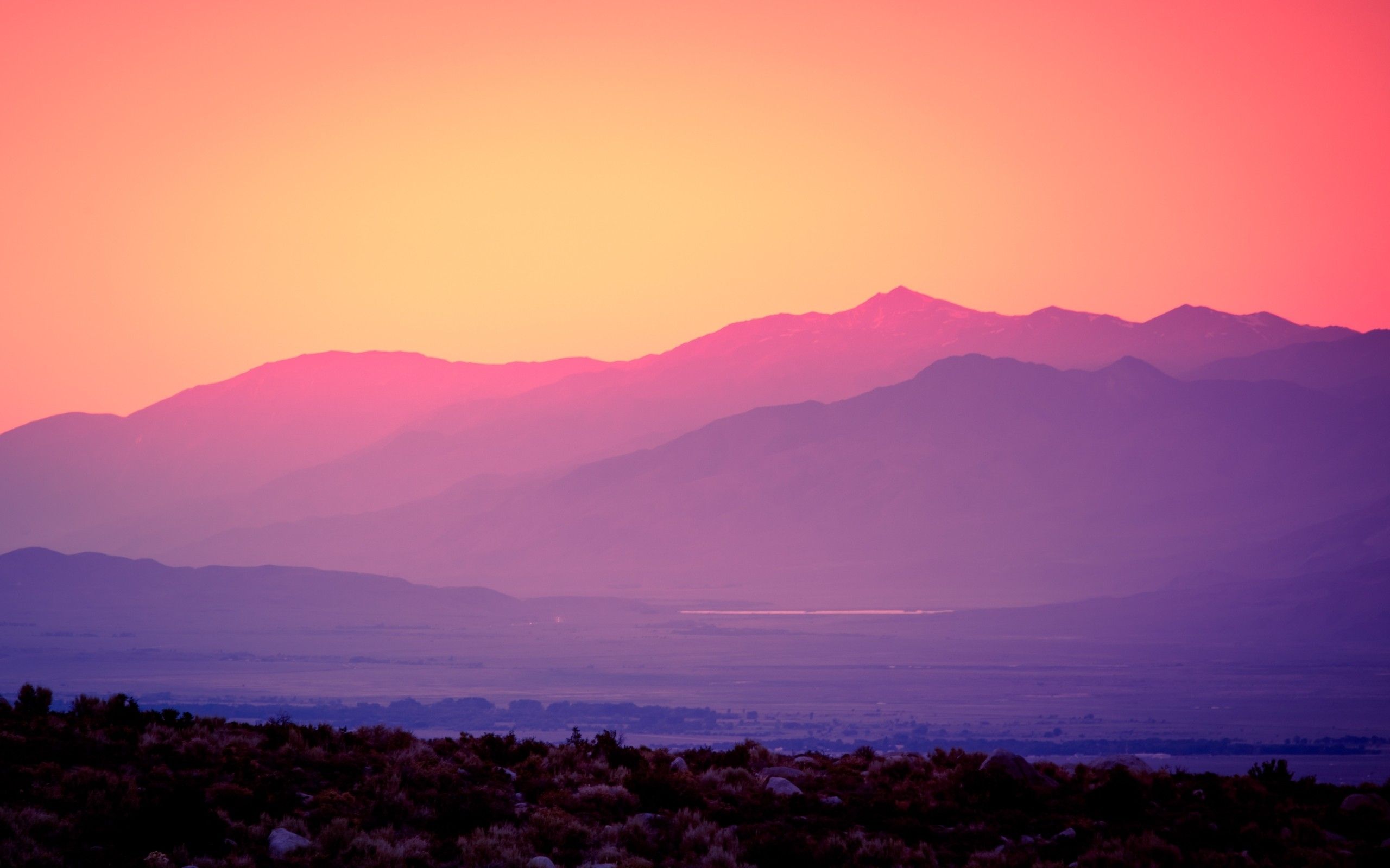 2560x1600 Sunset & Mountains California desktop PC and Mac wallpaper on...