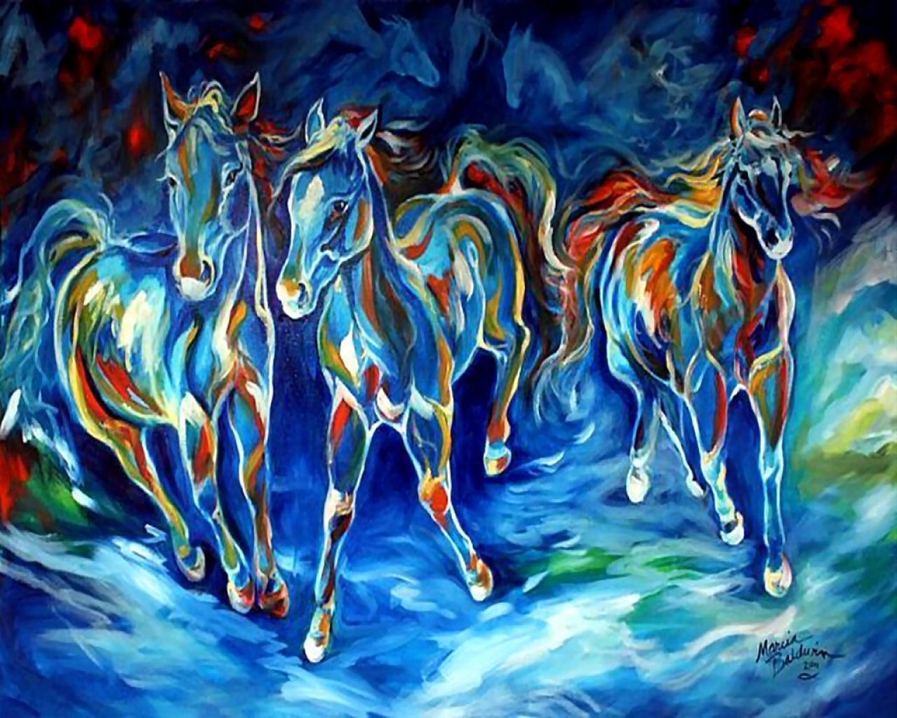 Abstract Horse Wallpapers - 4k, HD Abstract Horse Backgrounds on ...