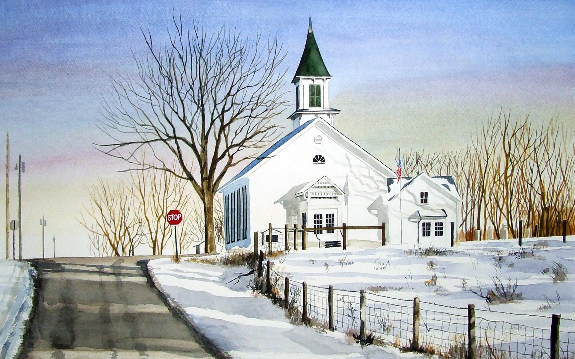 Country Church Wallpapers.