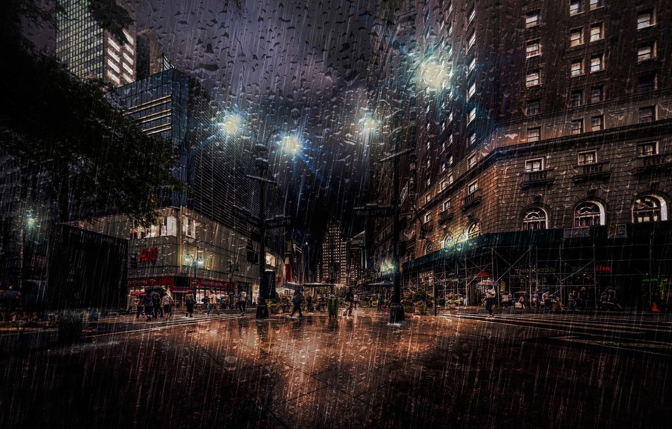 Rainy NYC Wallpapers 4k HD Rainy NYC Backgrounds On WallpaperBat