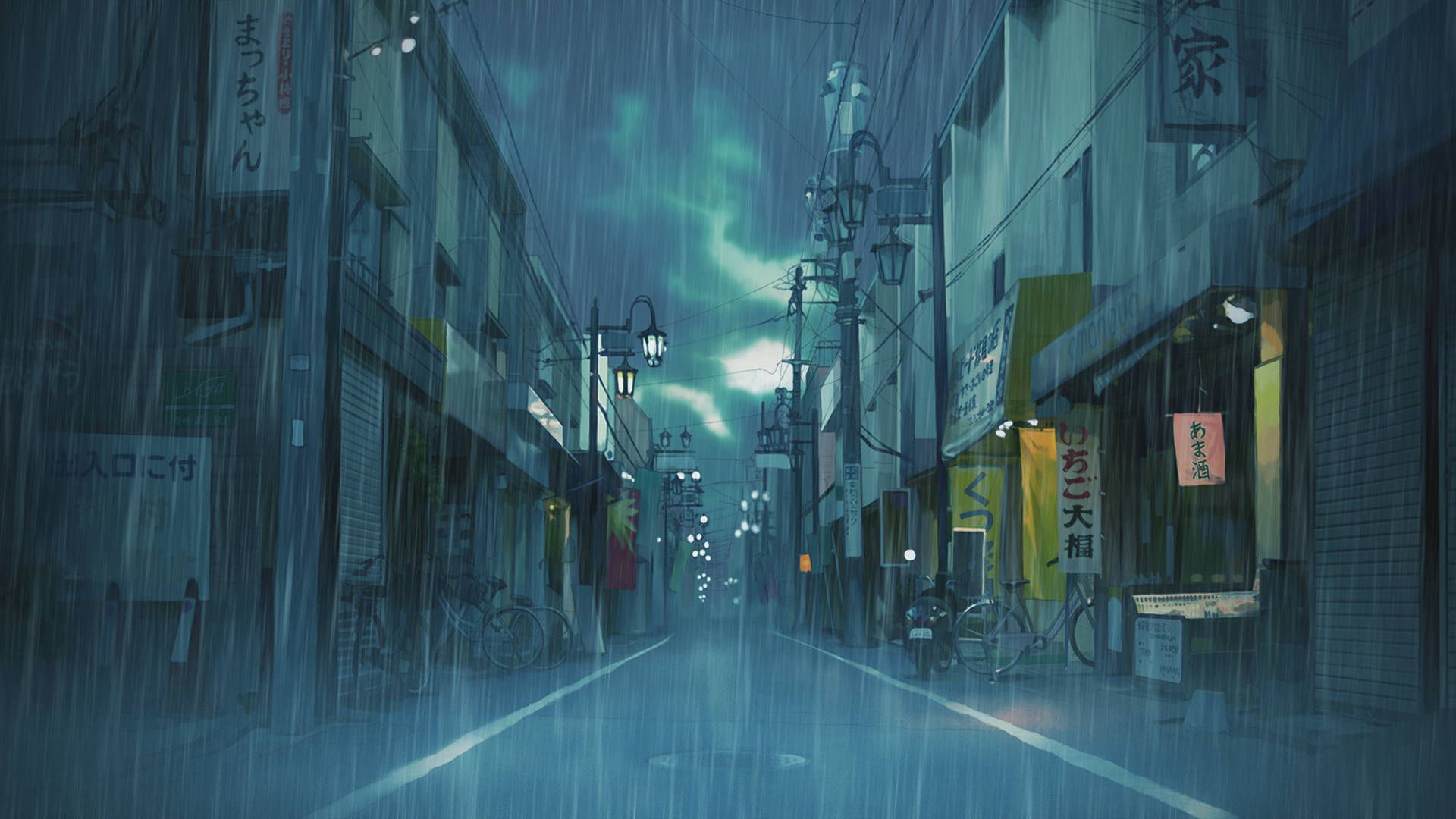 Anime City Rain Wallpapers - 4k, HD Anime City Rain Backgrounds on ...