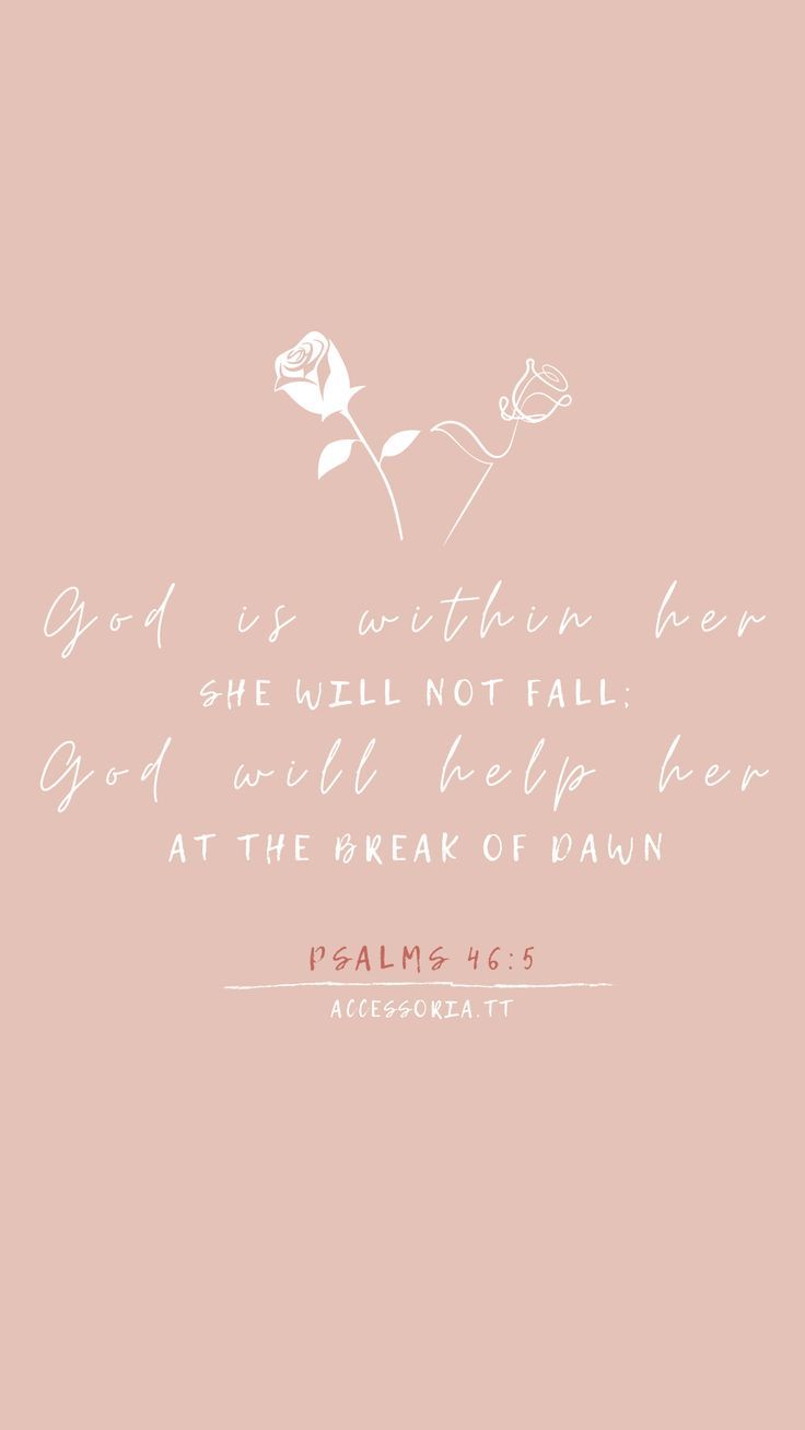 736x1308 Bible Verse Wallpaper Psalms 46:5 ... Wallpaper