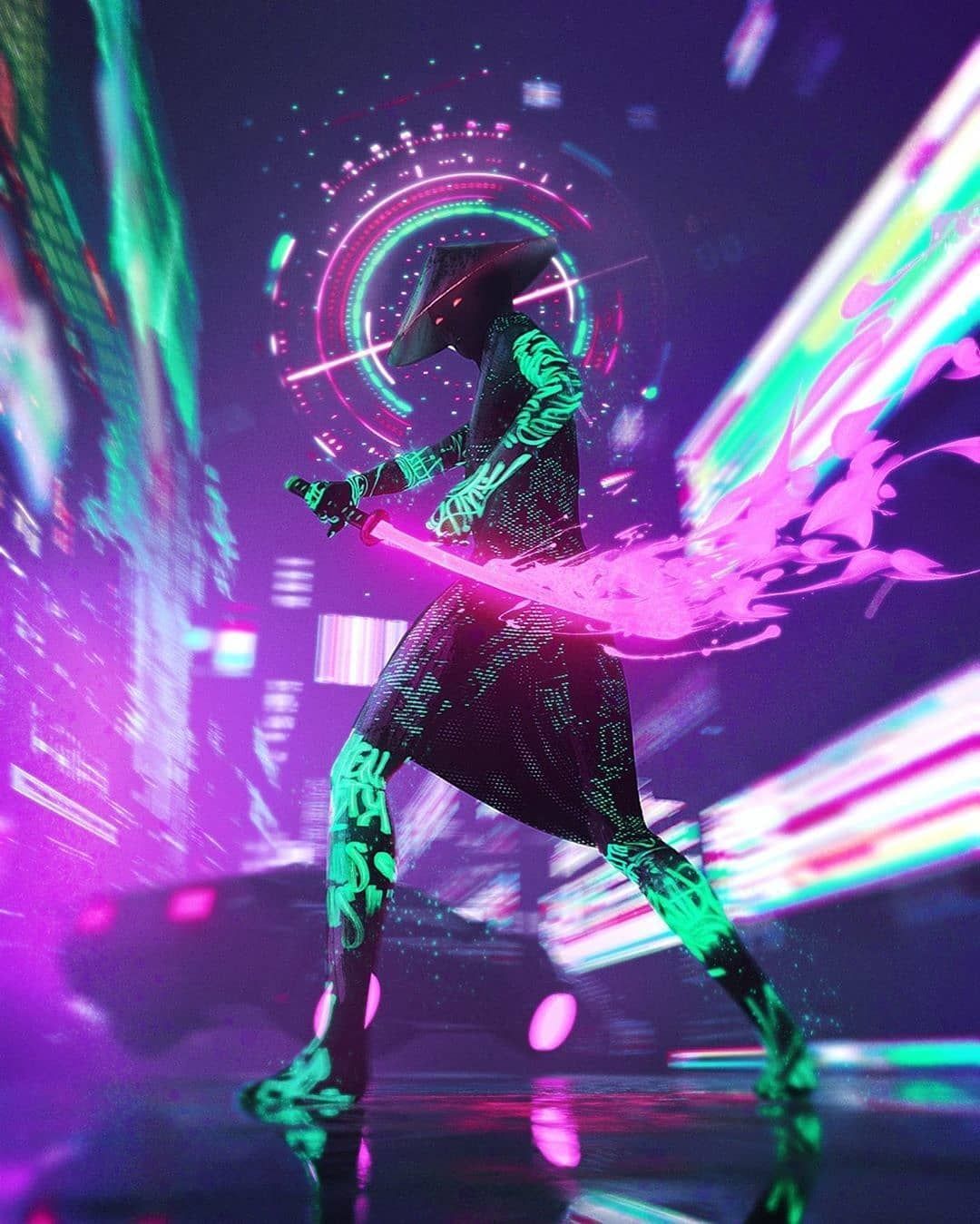 Samurai Neon Wallpapers - 4k, HD Samurai Neon Backgrounds on WallpaperBat