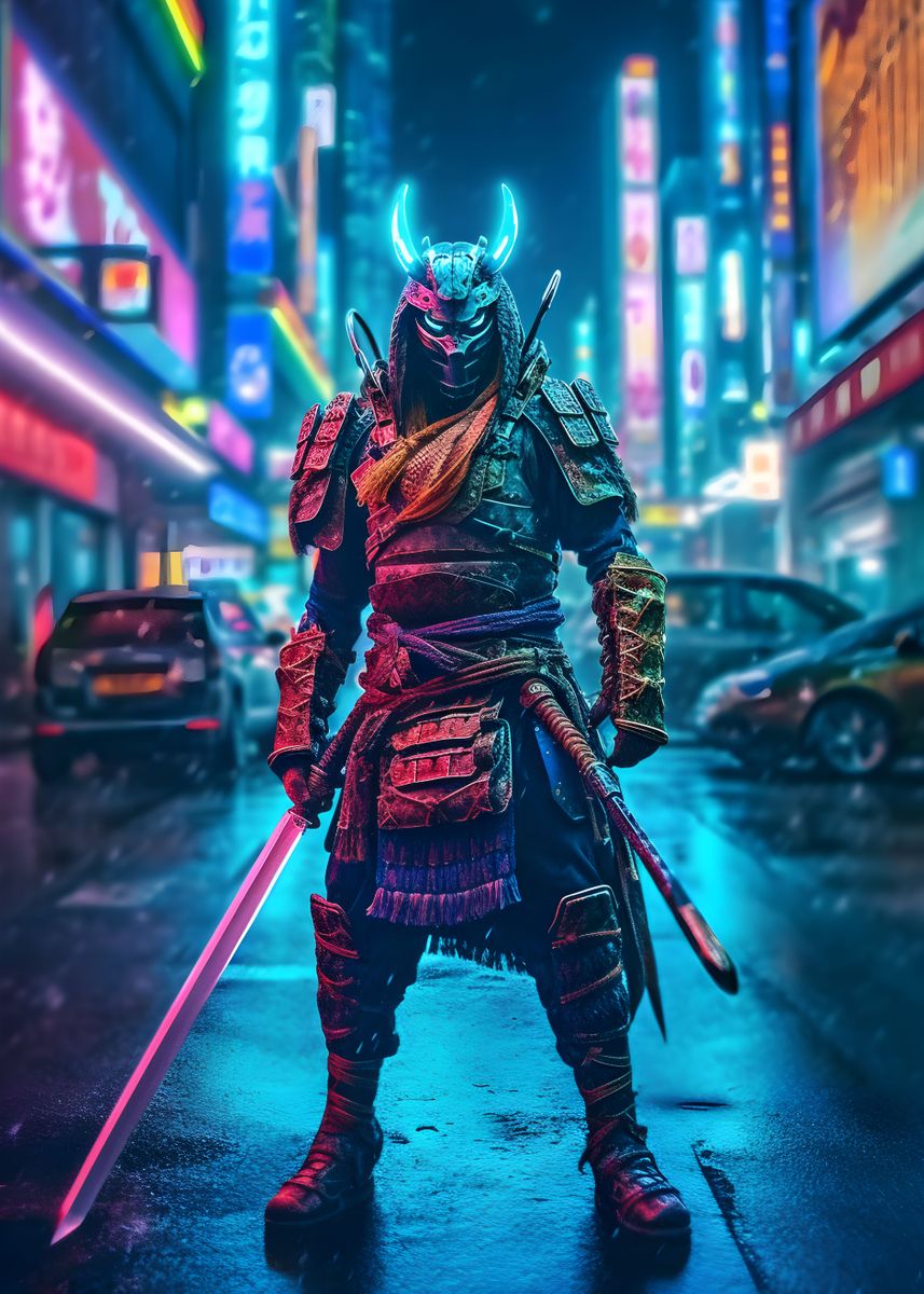 Samurai Neon Wallpapers - 4k, HD Samurai Neon Backgrounds on WallpaperBat