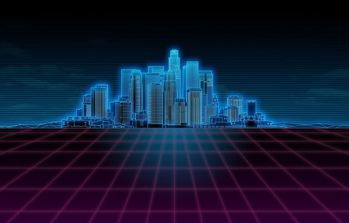 Retro 80s Neon City Wallpapers - 4k, HD Retro 80s Neon City Backgrounds ...