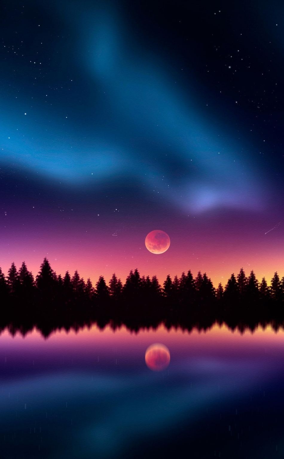 Moon Colorful Wallpapers 4k Hd Moon Colorful Backgrounds On Wallpaperbat